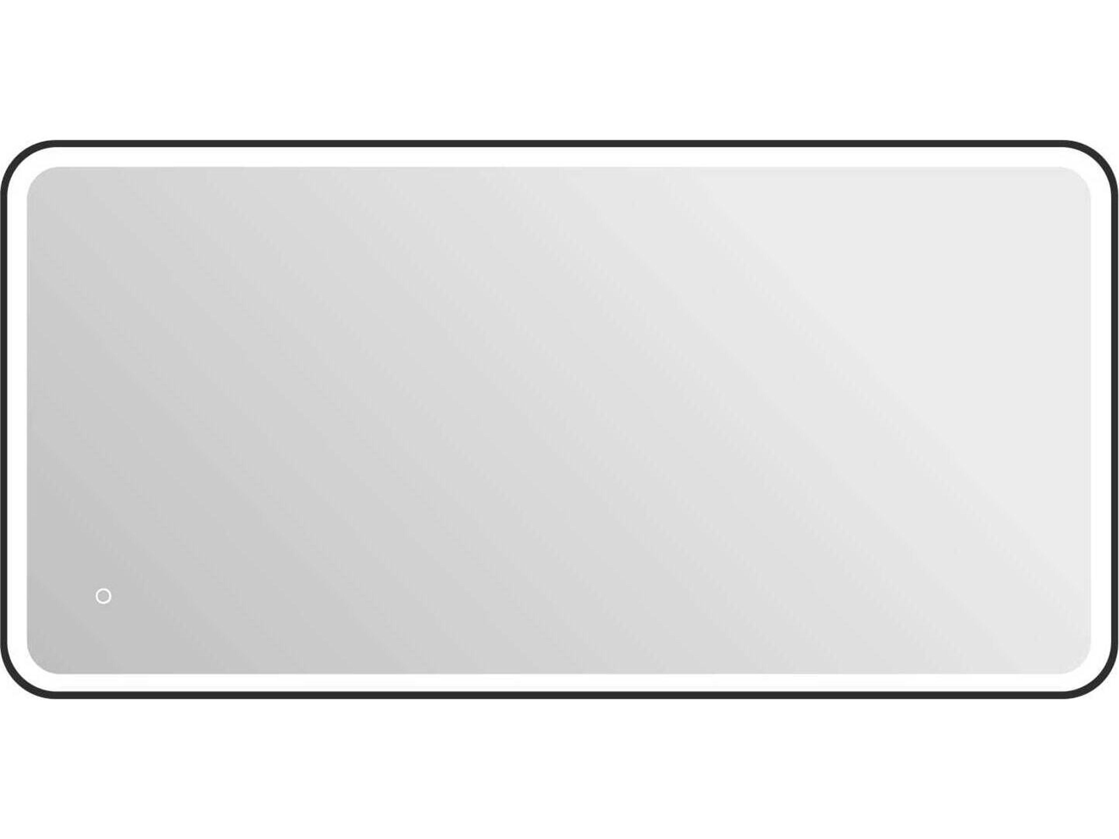 Elegant Lighting Harmoni Black Rectangular Wall Mirror