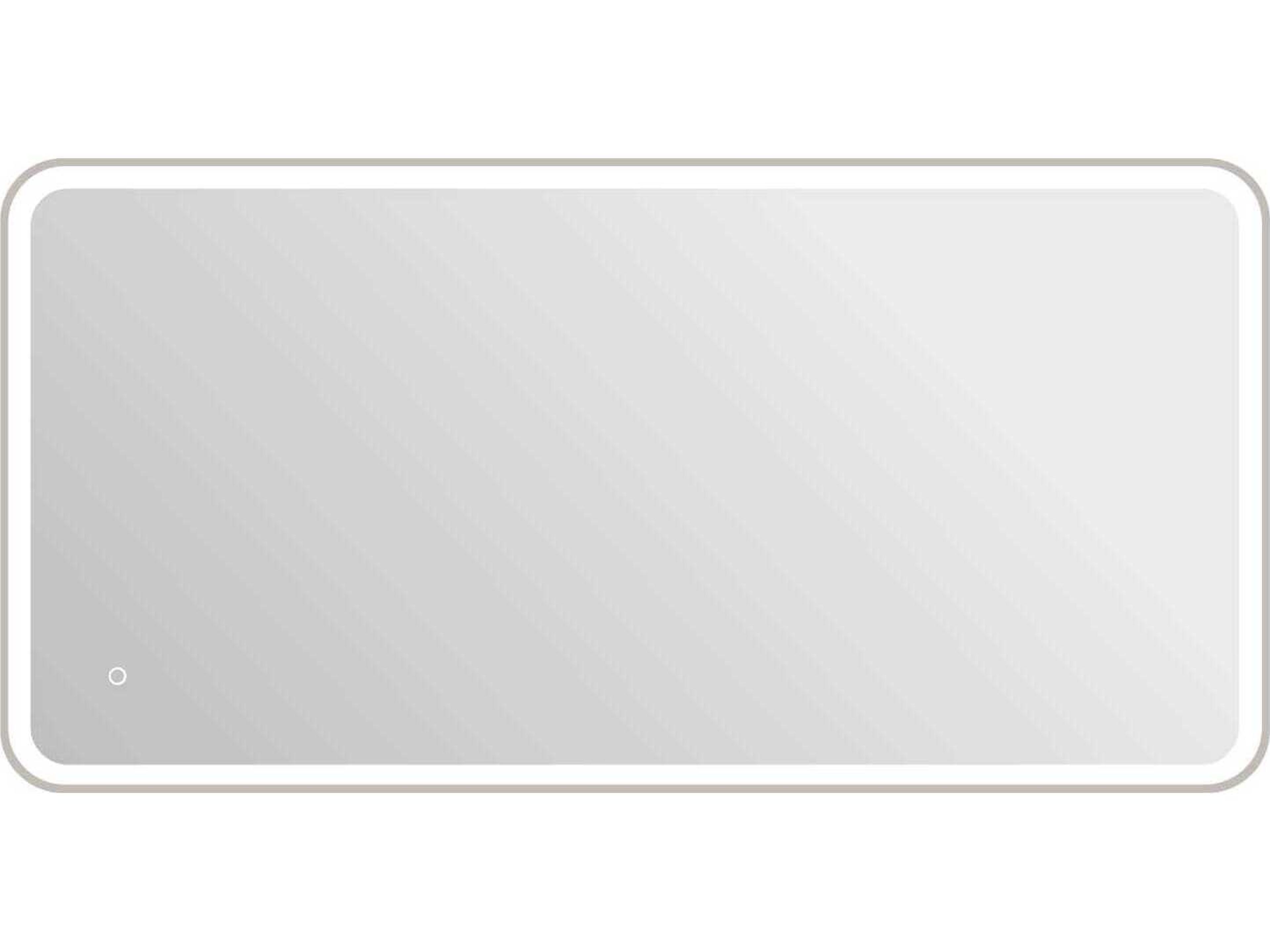 Elegant Lighting Harmoni Silver Rectangular Wall Mirror