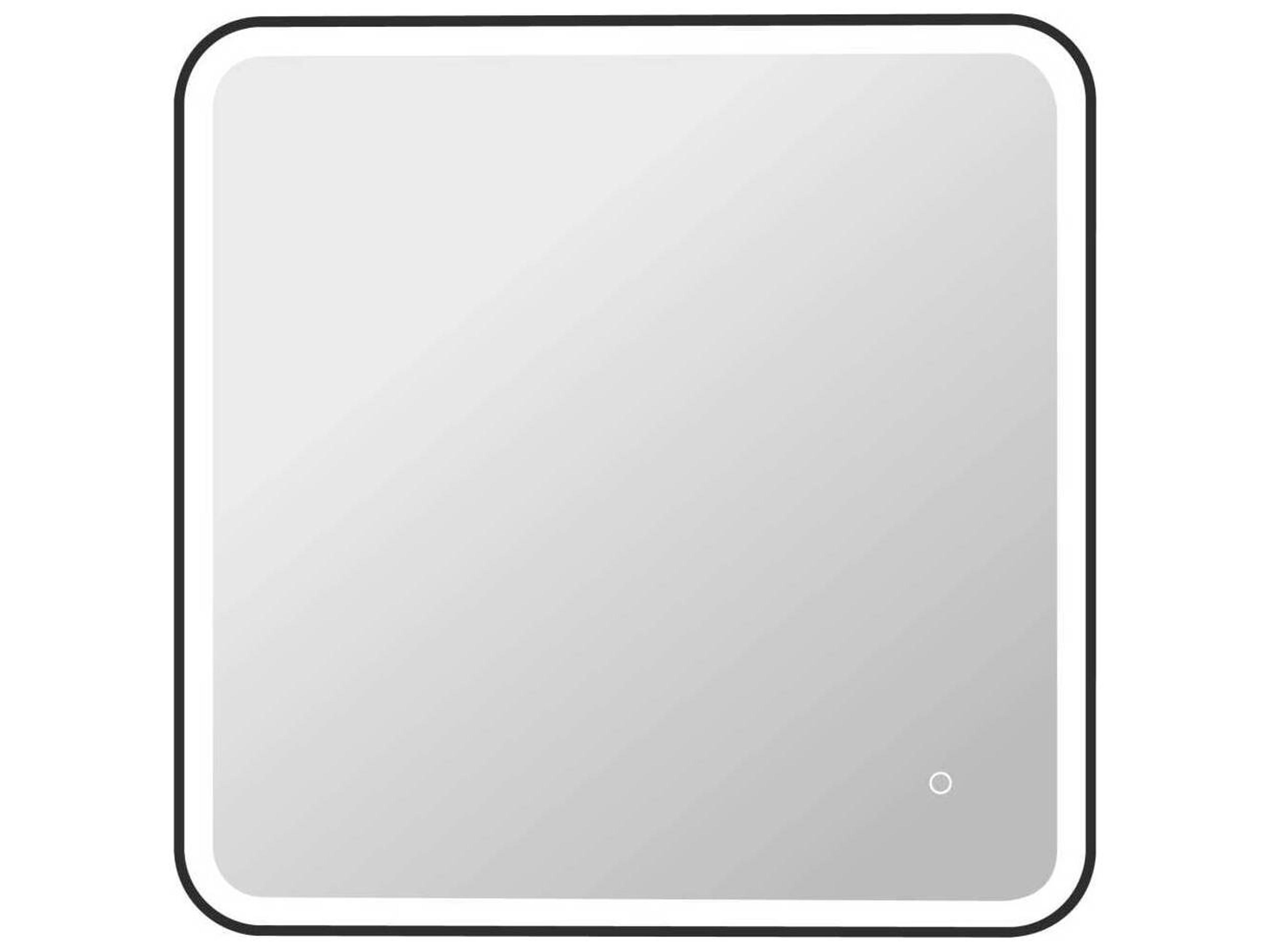 Harmoni Black Square Wall Mirror