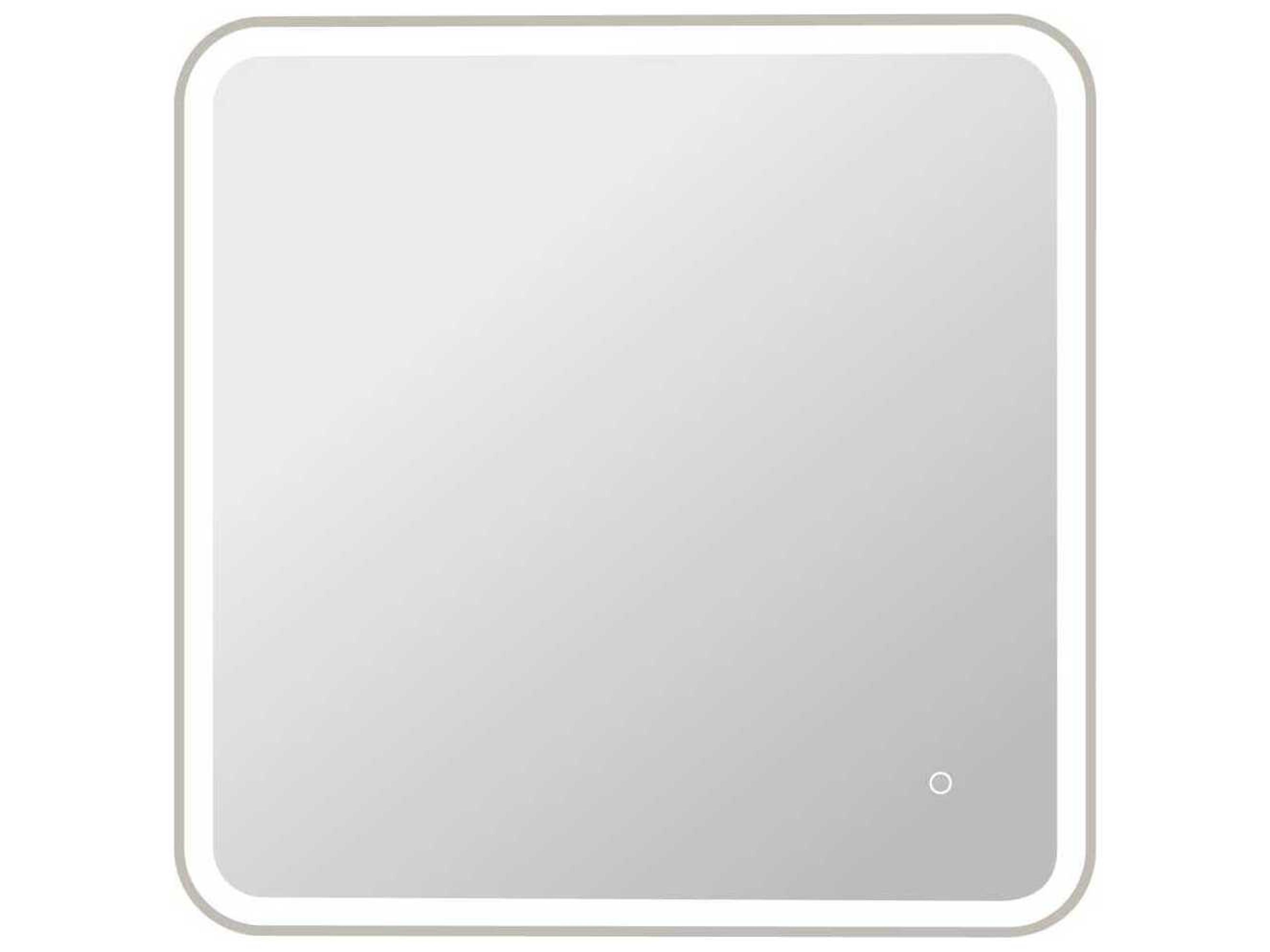 Harmoni Silver Square Wall Mirror