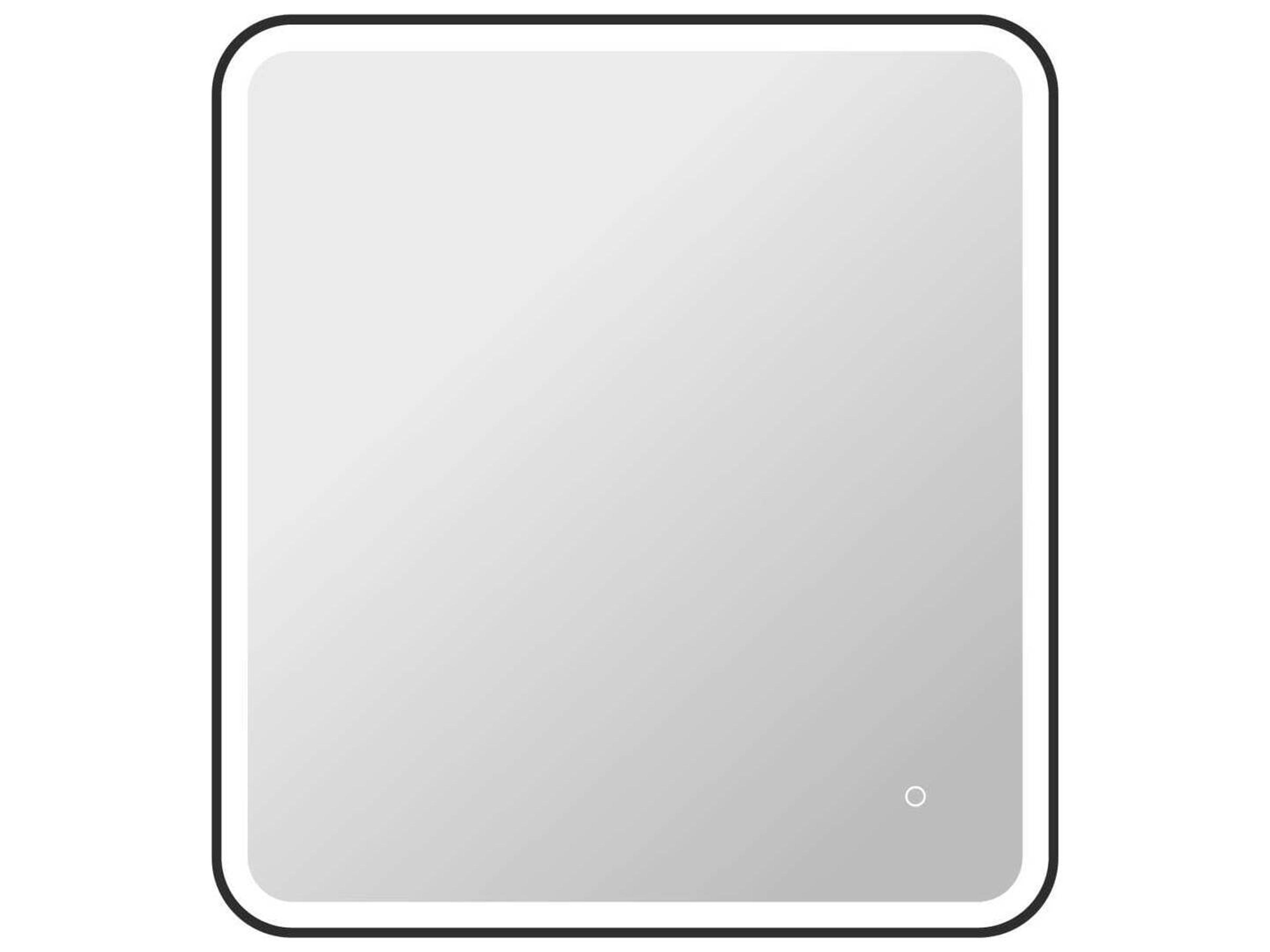 Harmoni Black Rectangular Wall Mirror