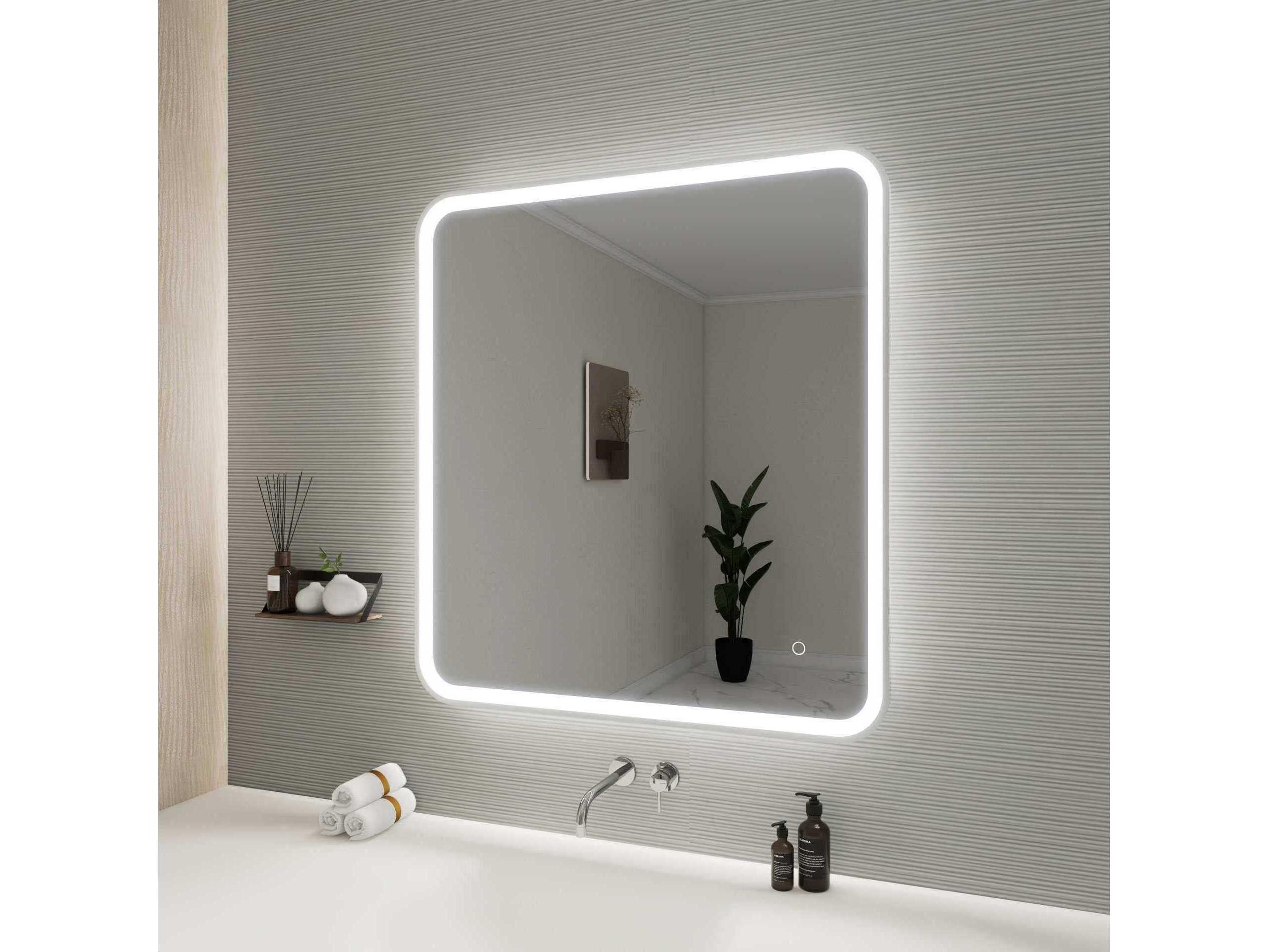 Elegant Lighting Harmoni Silver Rectangular Wall Mirror