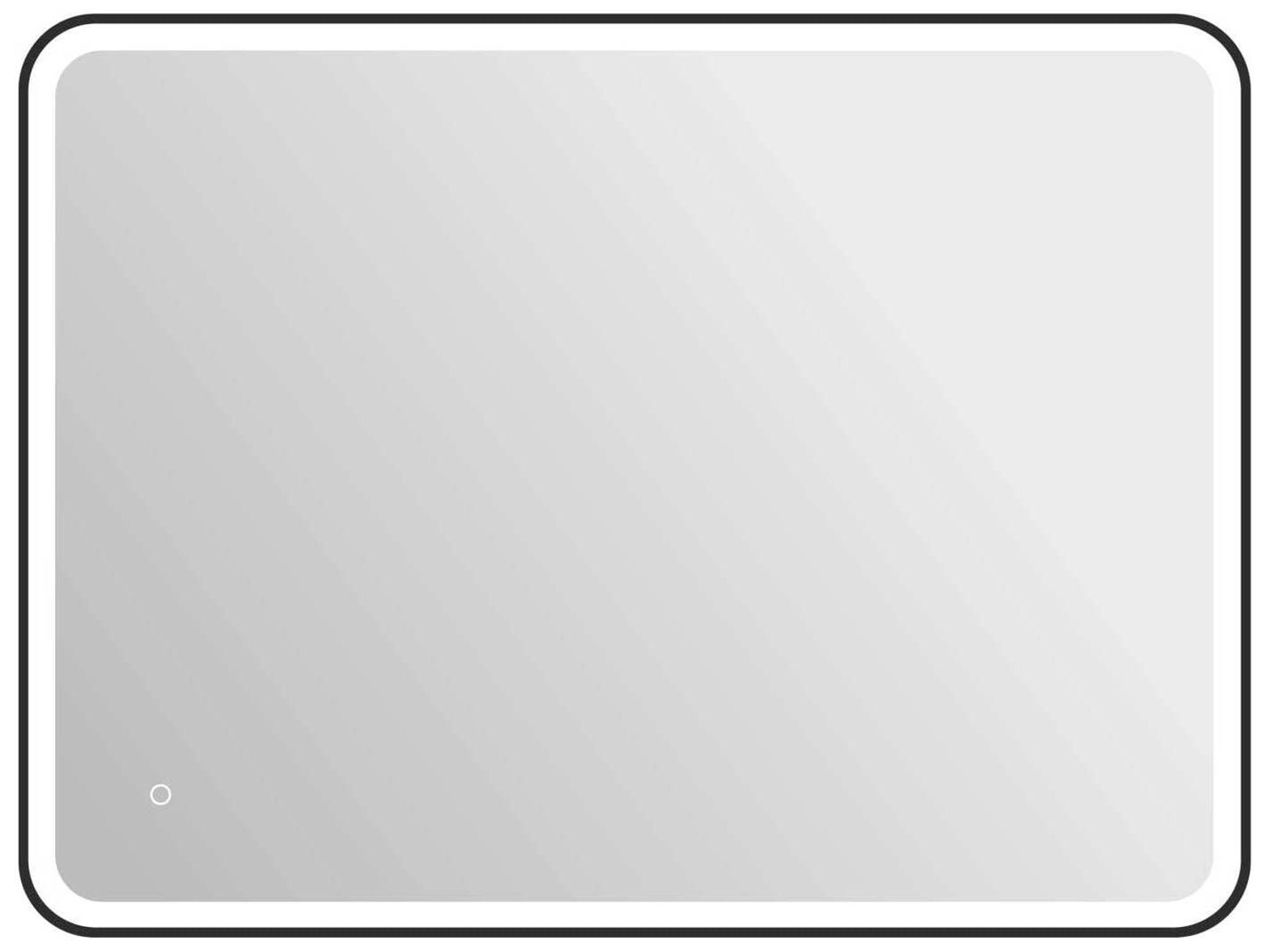 Harmoni Black Rectangular Wall Mirror