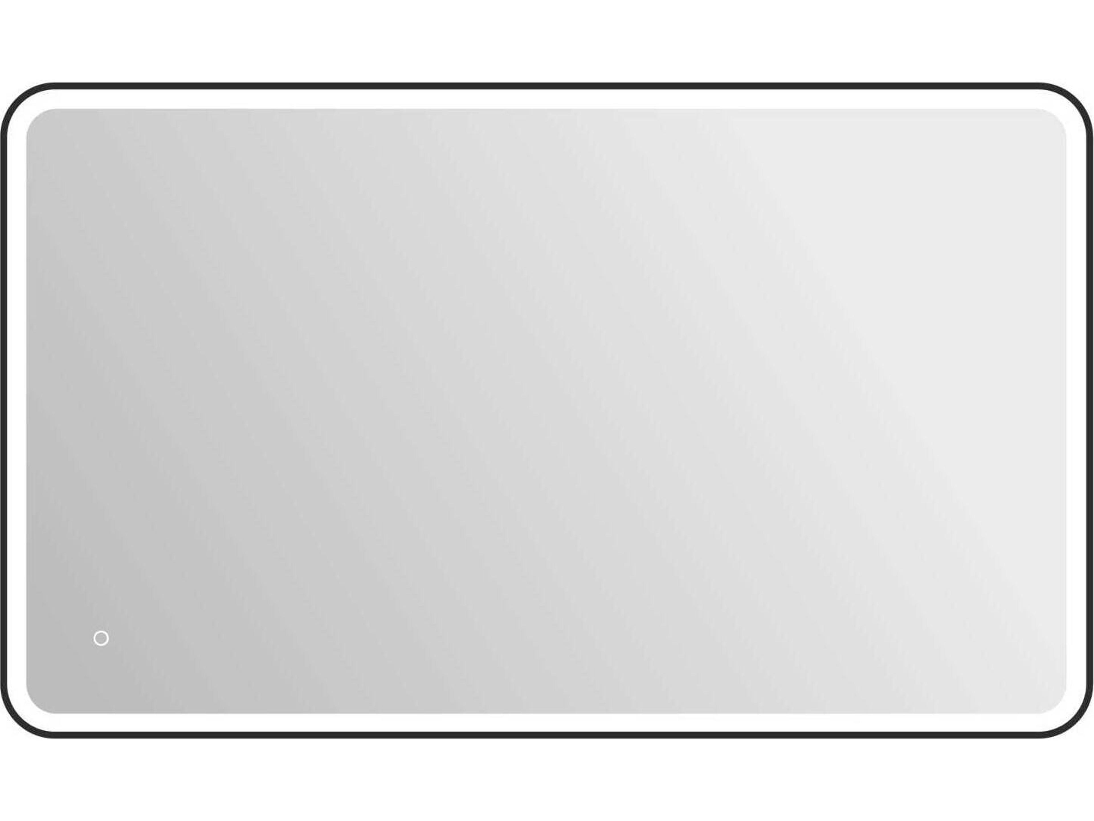 Harmoni Black Rectangular Wall Mirror