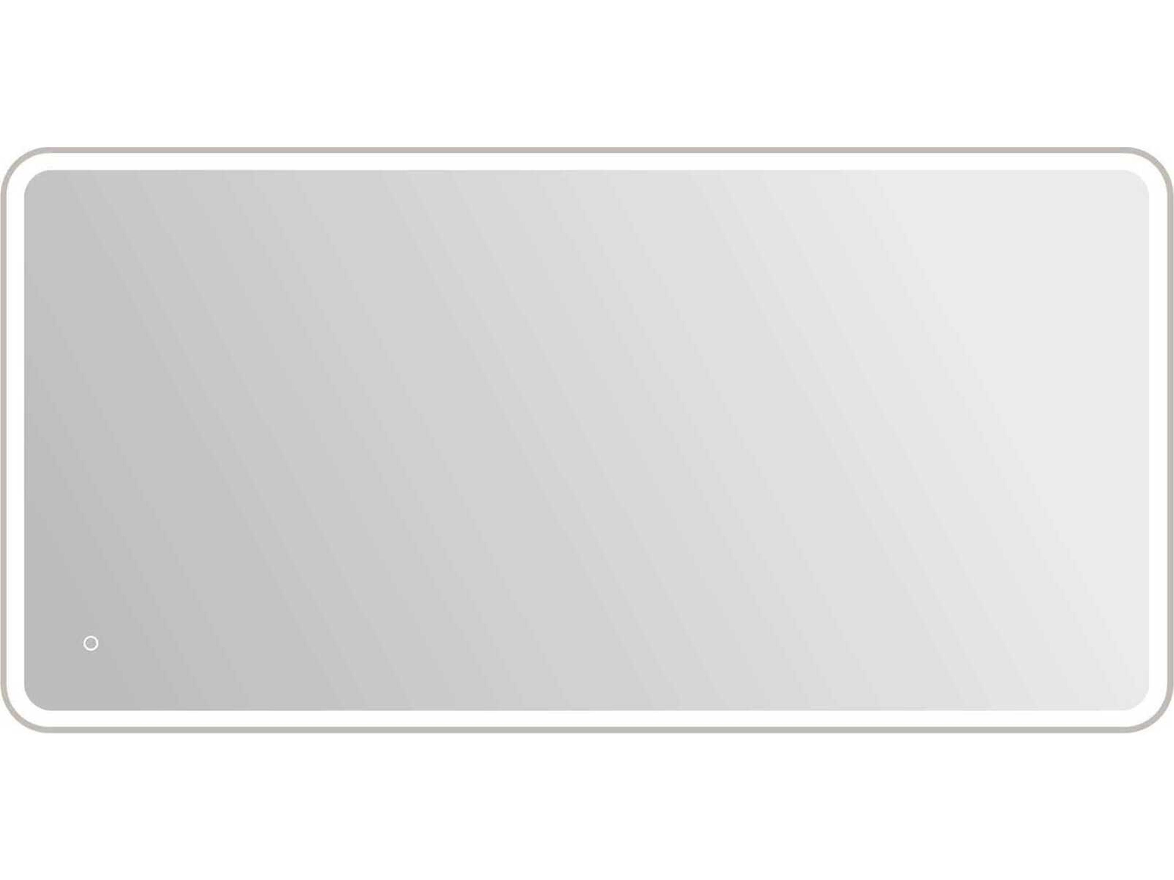 Harmoni Silver Rectangular Wall Mirror