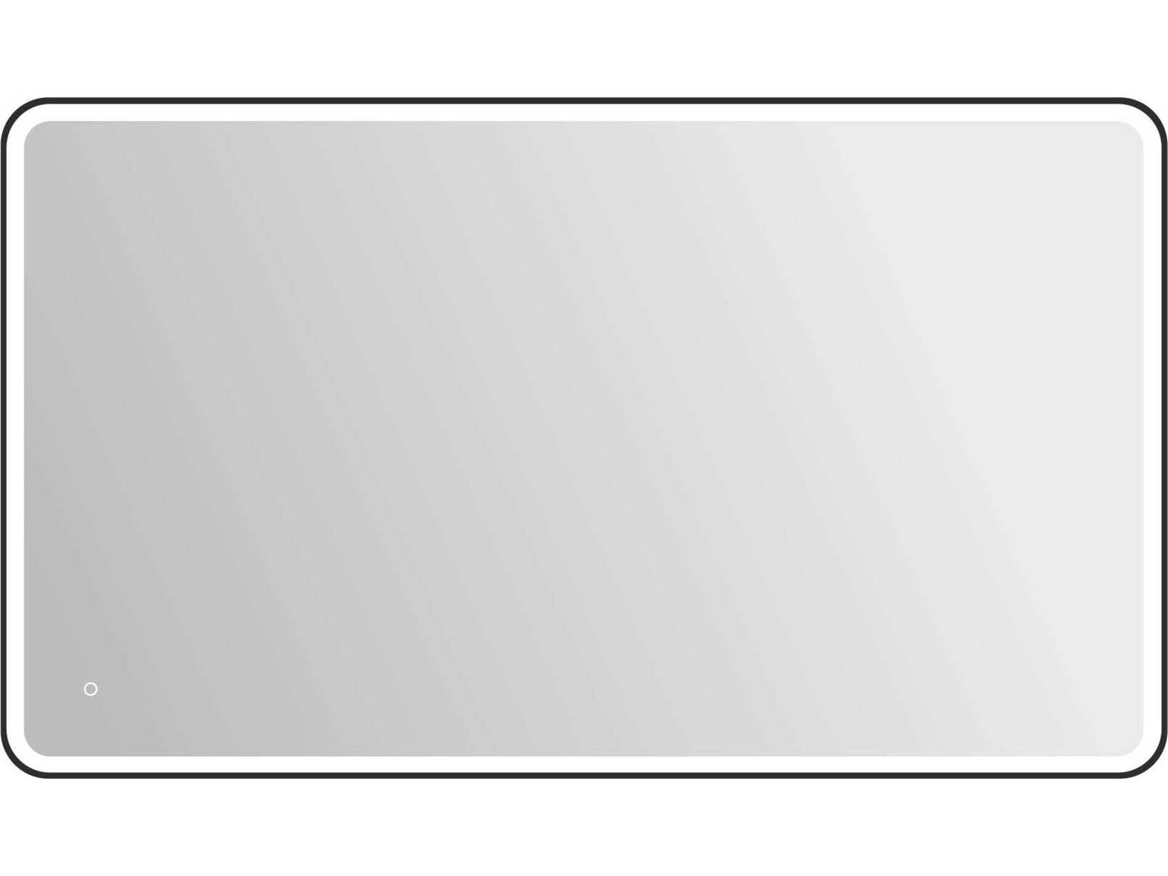 Elegant Lighting Harmoni Black Rectangular Wall Mirror