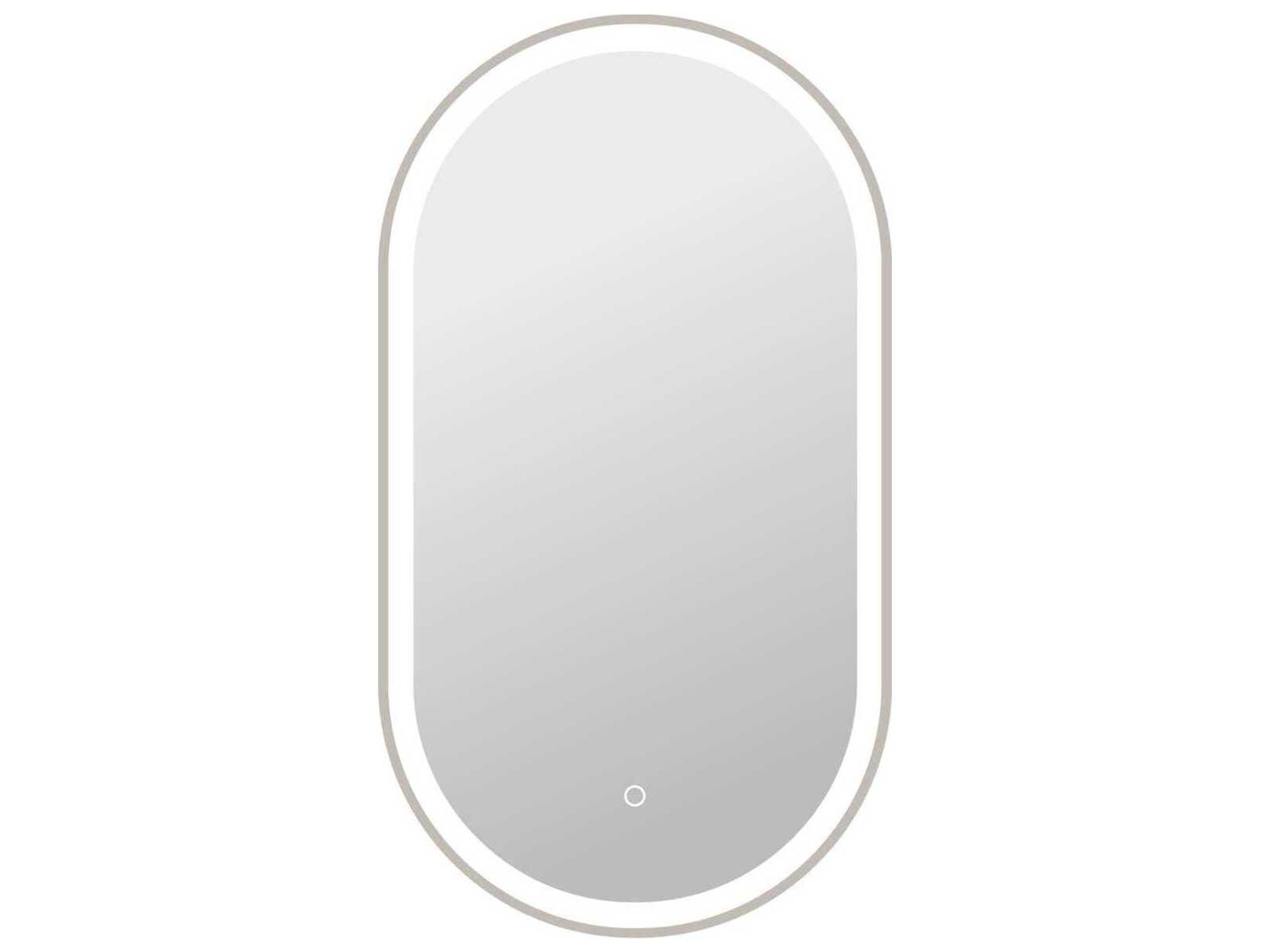 Harmoni Silver Oval Wall Mirror
