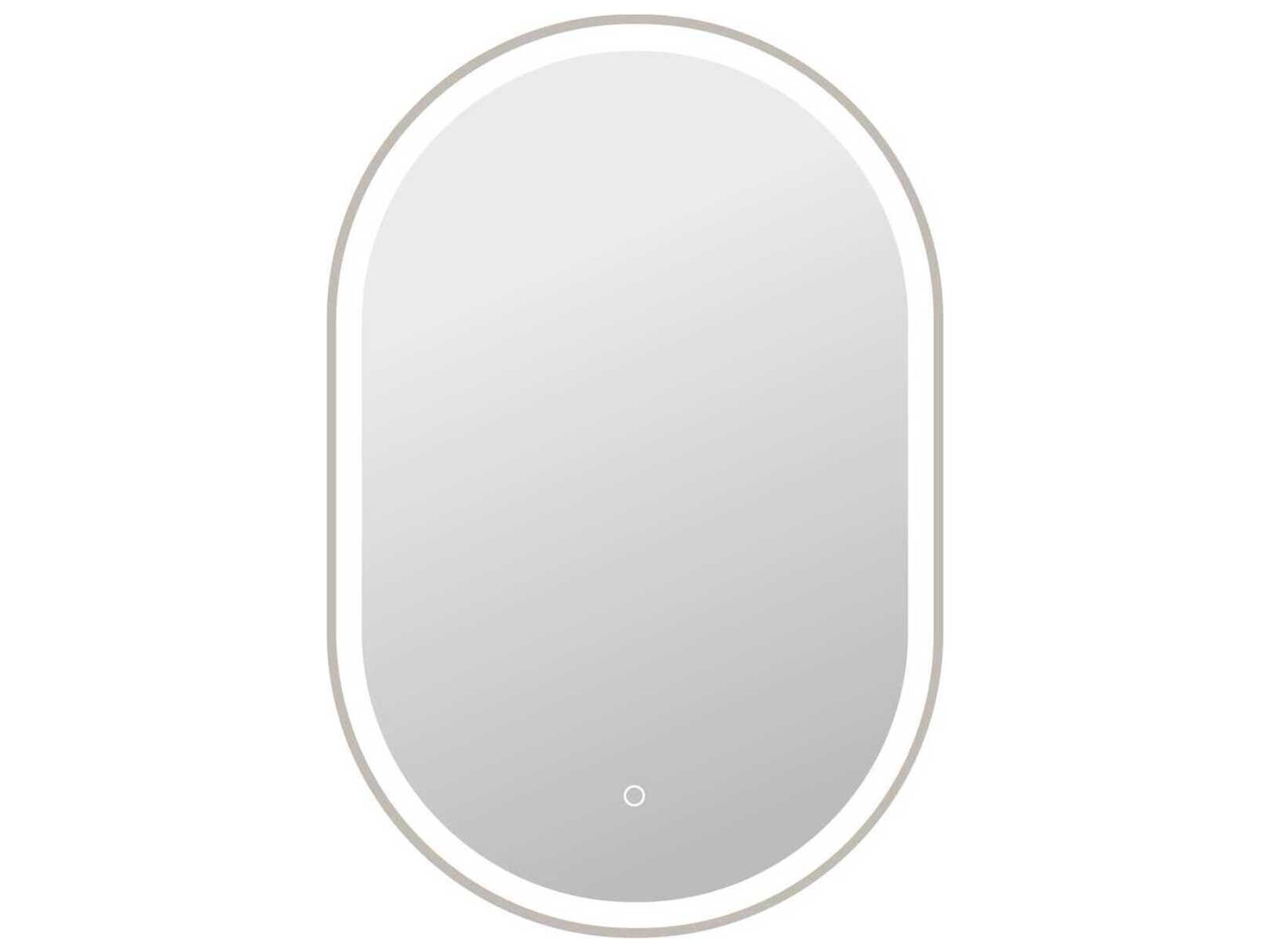 Harmoni Silver Oval Wall Mirror