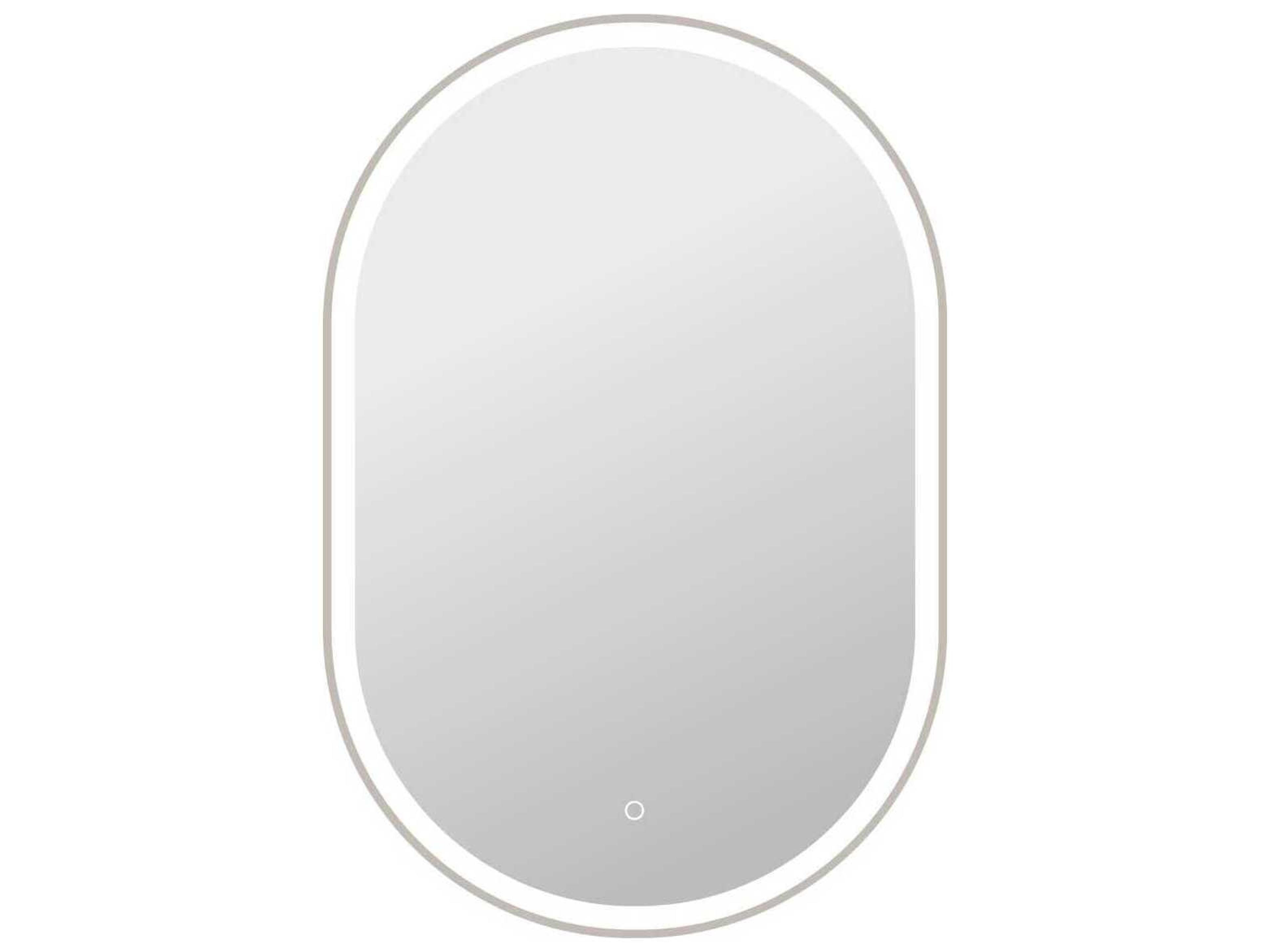 Harmoni Silver Oval Wall Mirror