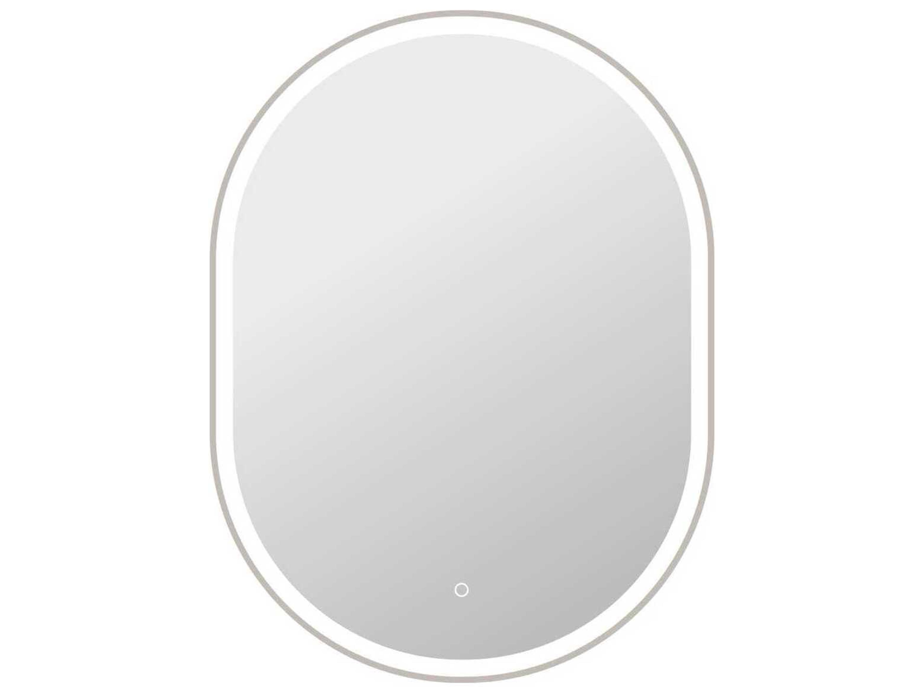 Harmoni Silver Oval Wall Mirror