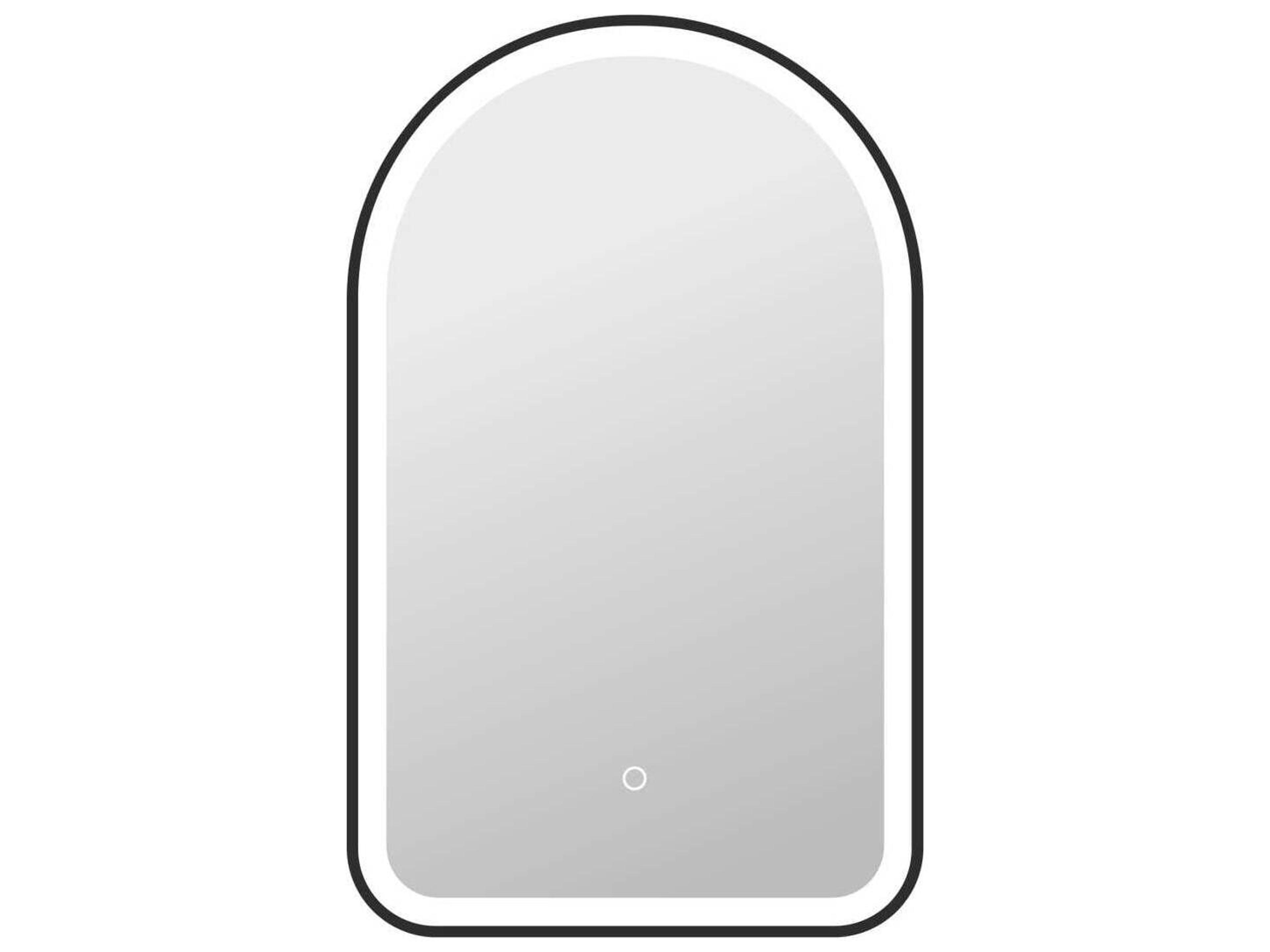 Elegant Lighting Harmoni Black Arch Wall Mirror