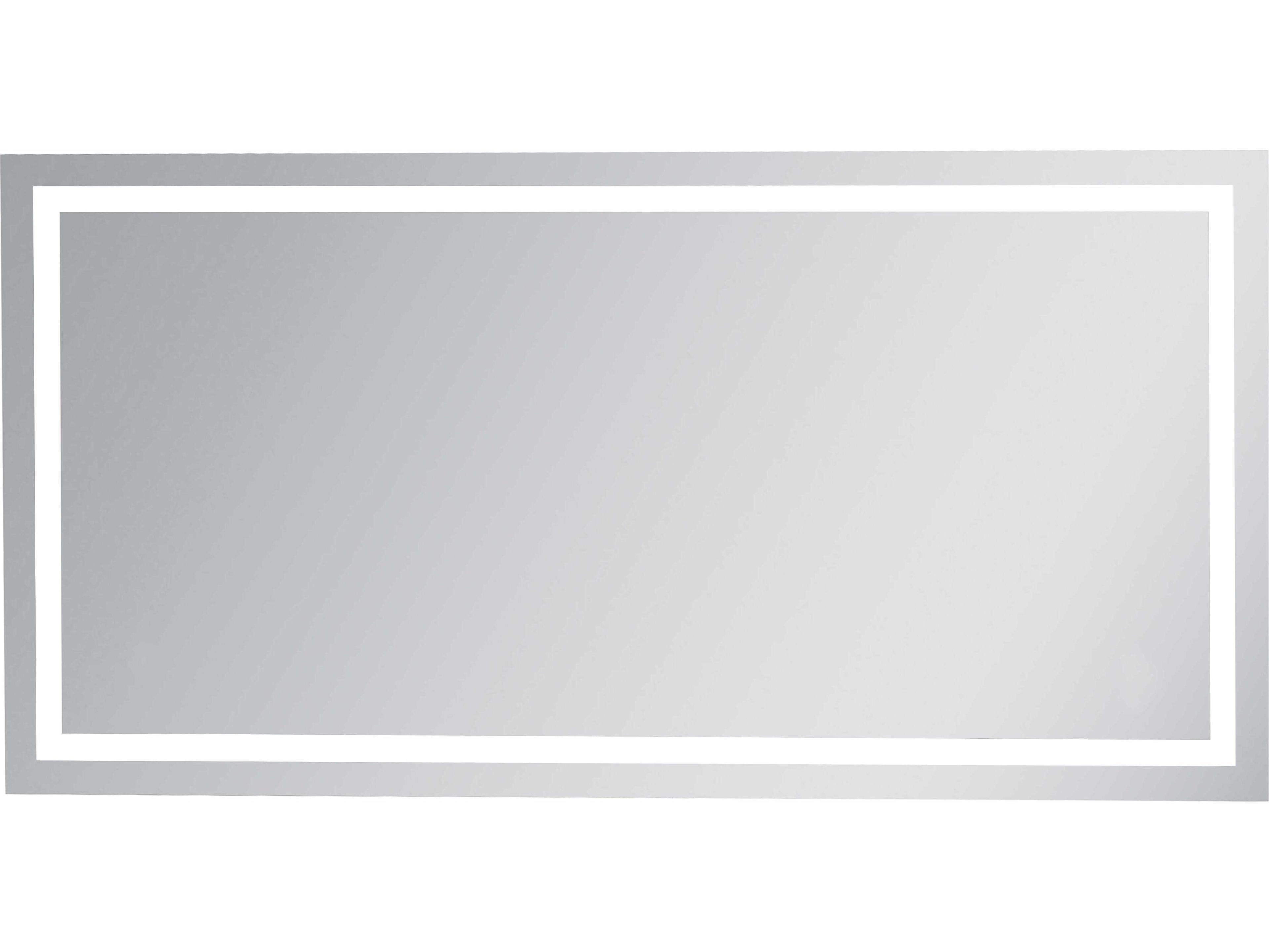 Nova Silver Rectangular LED Wall Mirror