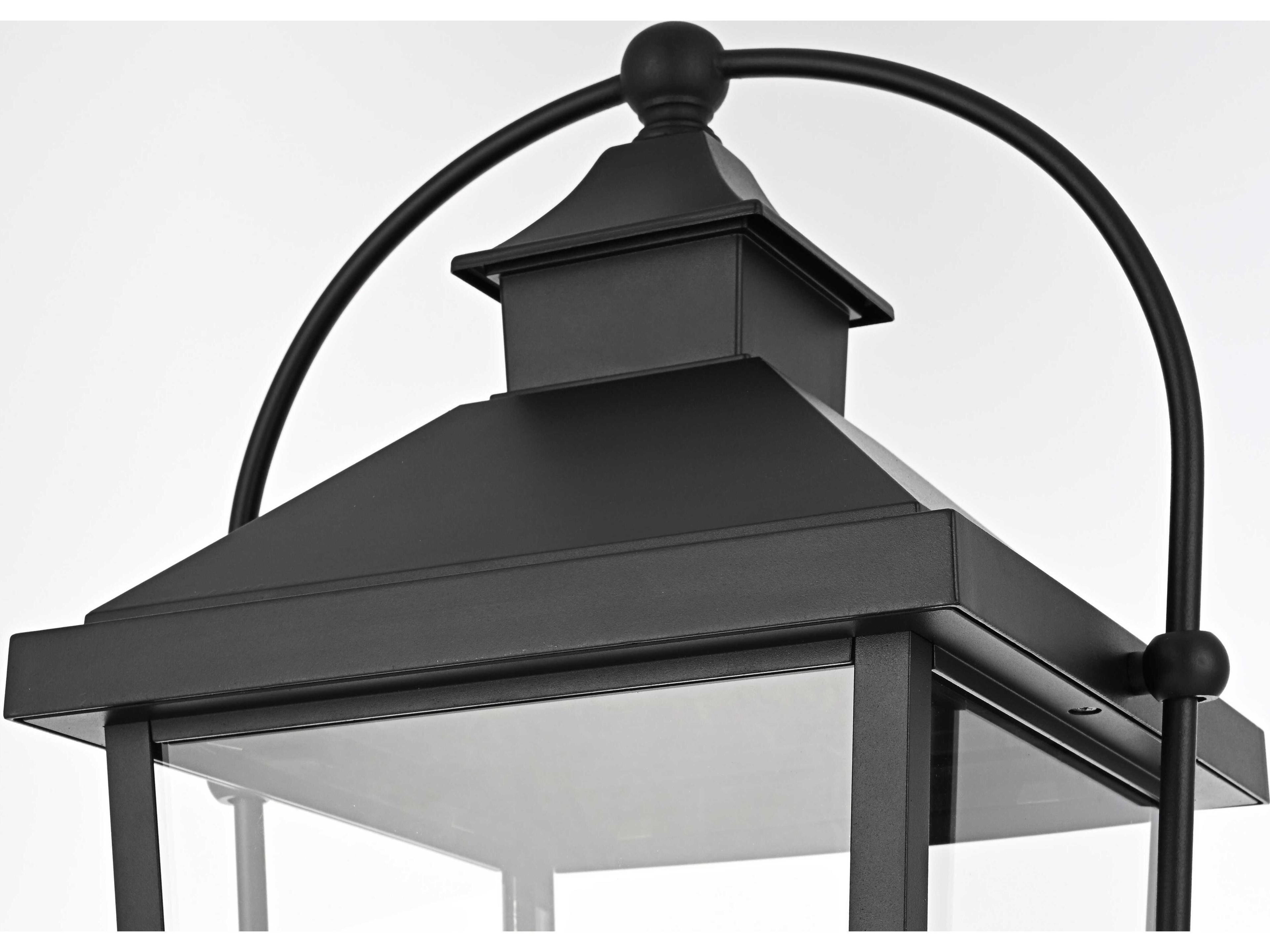 Elegant Lighting Luz 3-Light Outdoor Post Light