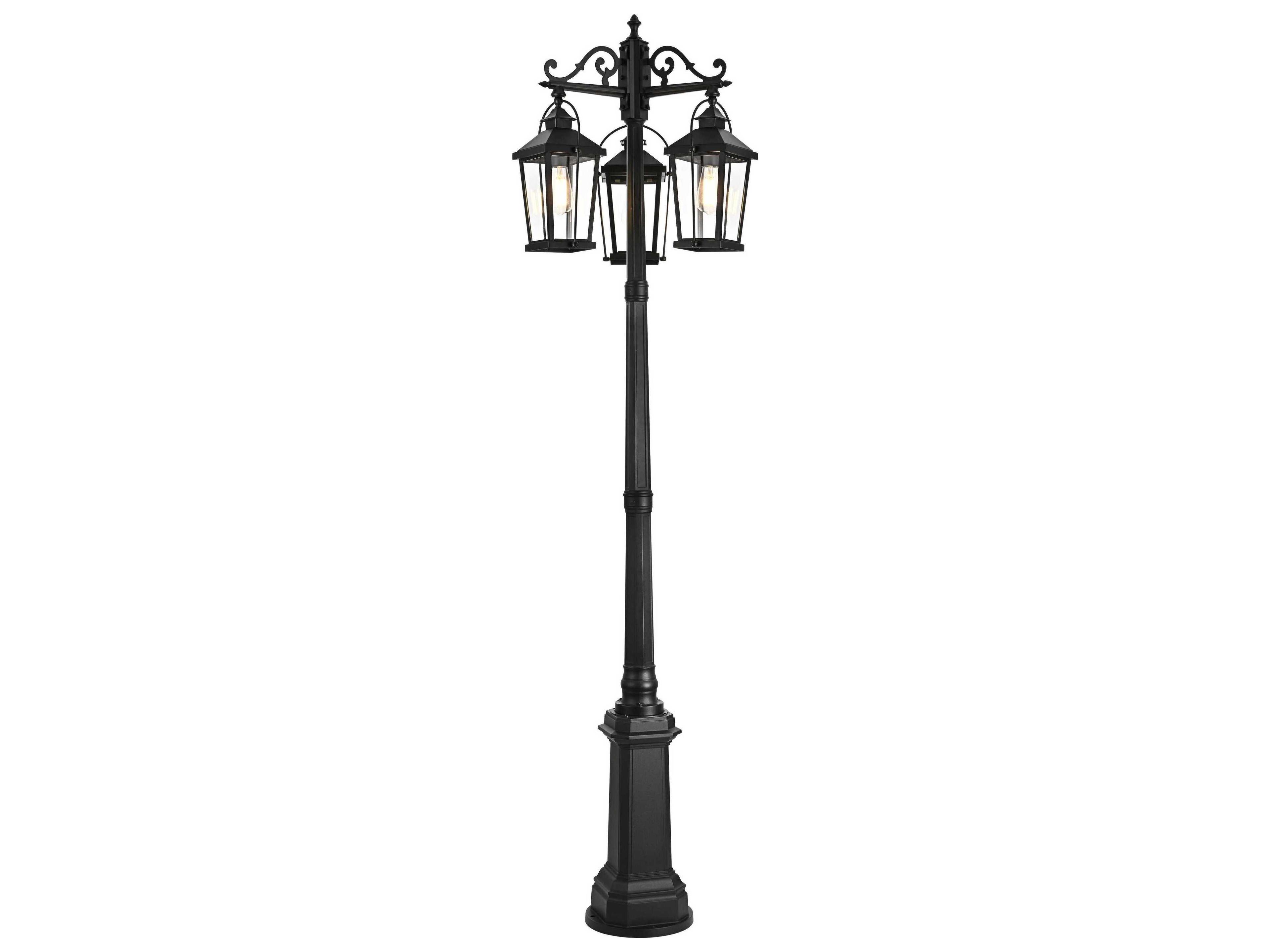 Luz 3-Light Outdoor Post Light