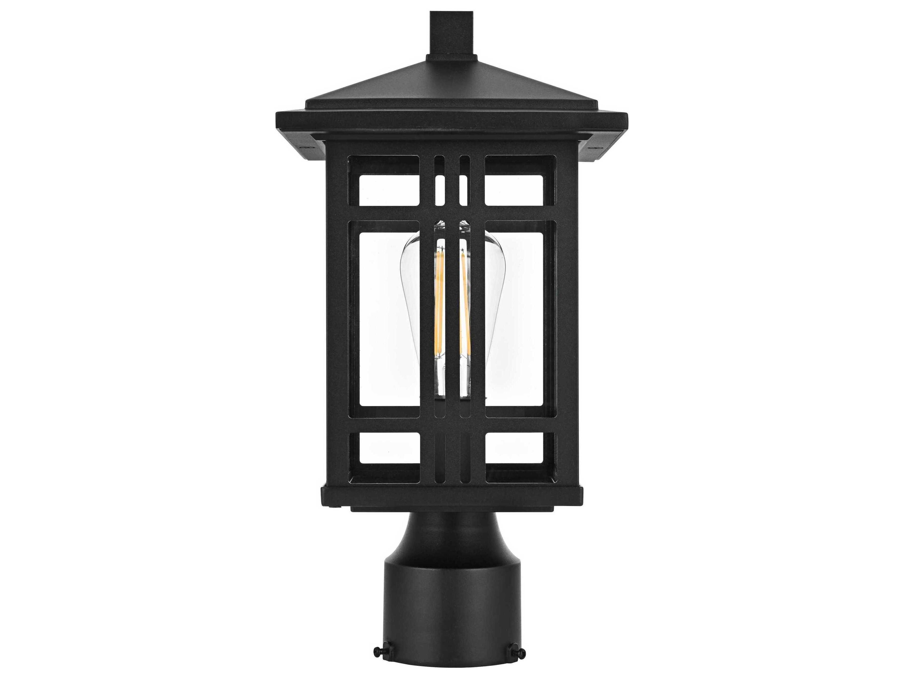 Elegant Lighting Harley 1-Light Outdoor Post Light