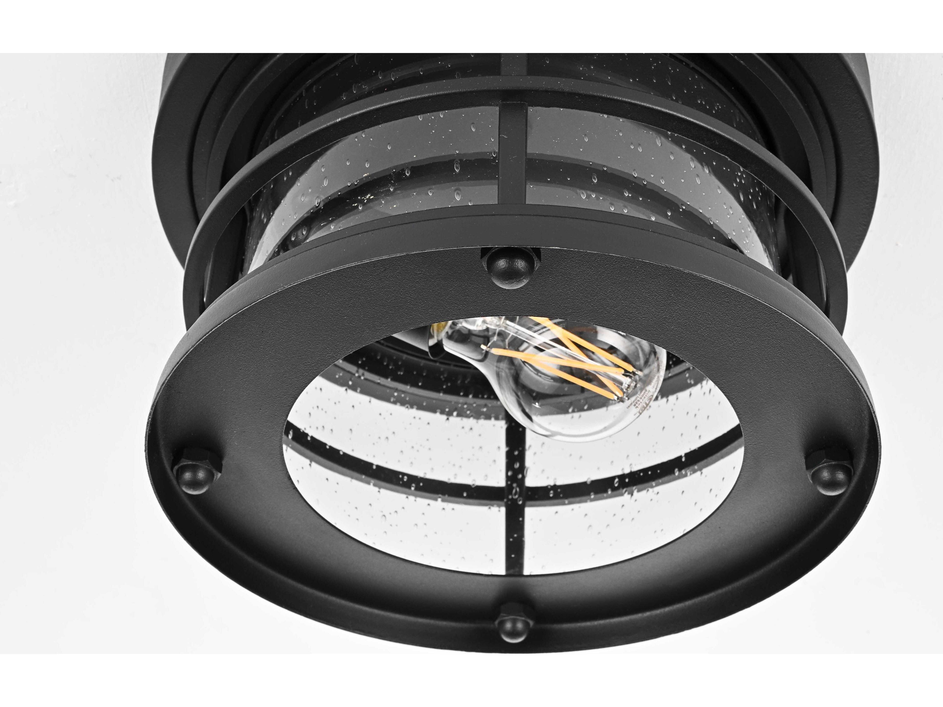 Elegant Lighting Carla 1-Light Outdoor Ceiling Light