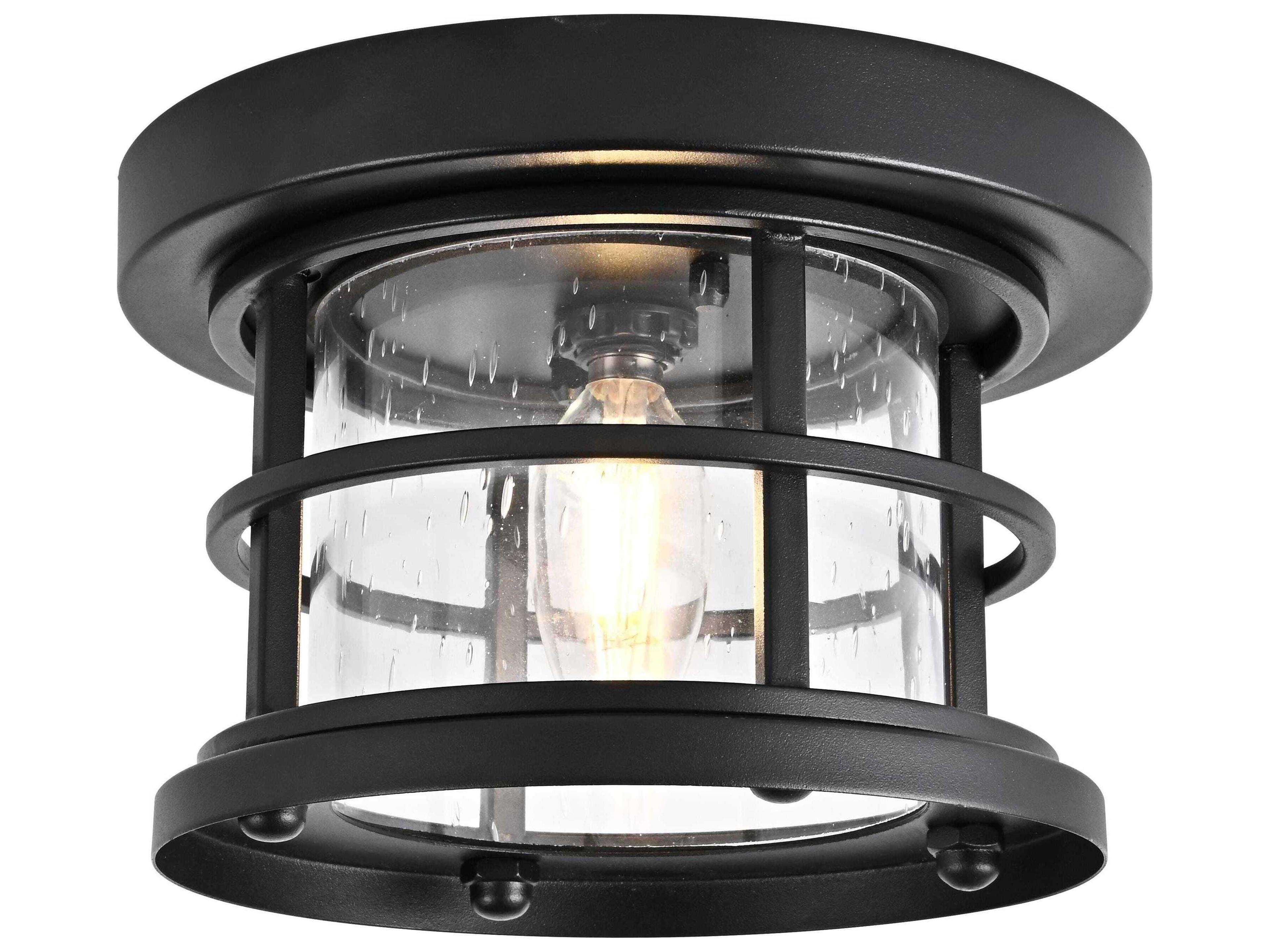 Elegant Lighting Carla 1-Light Outdoor Ceiling Light