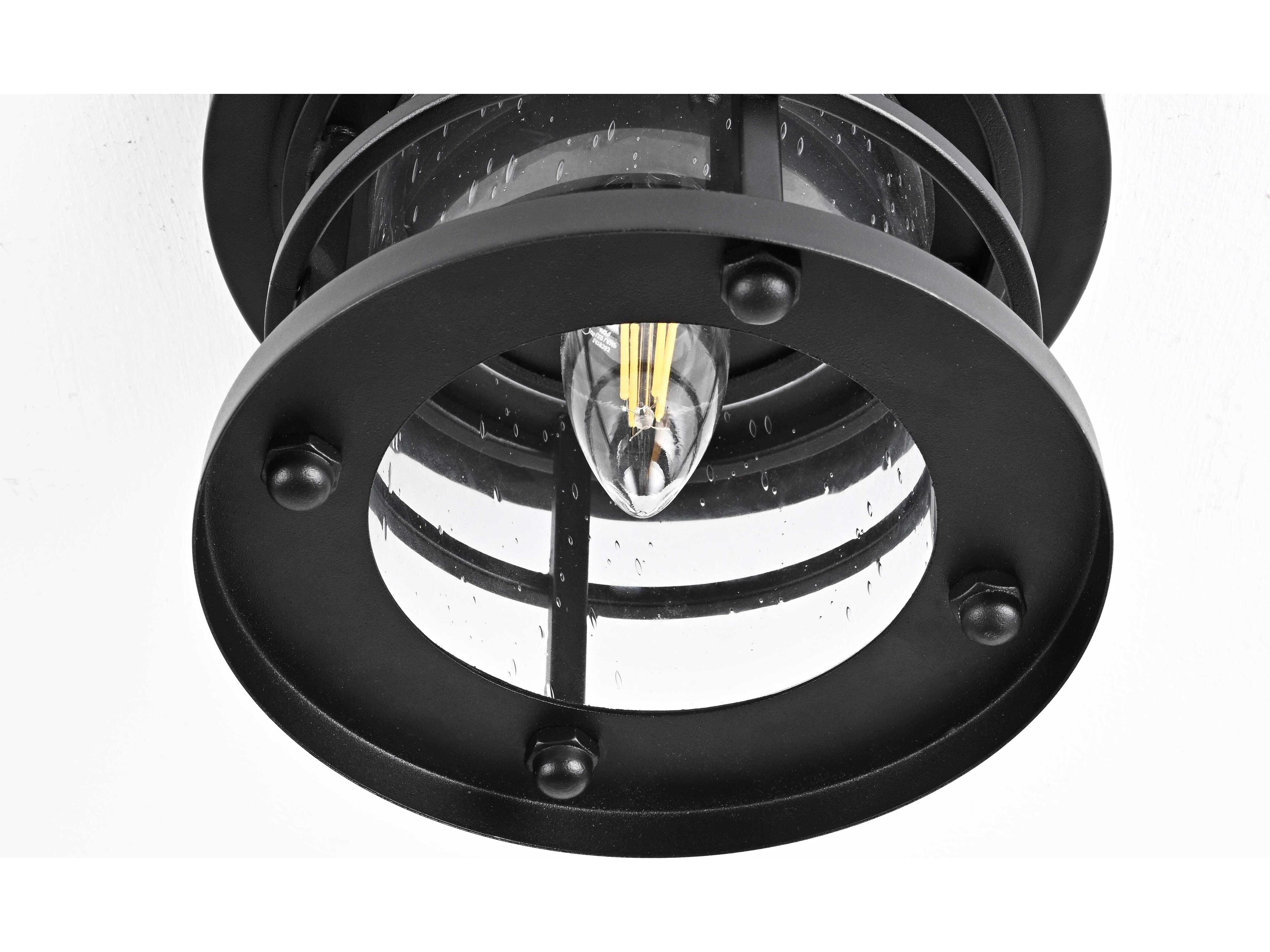 Elegant Lighting Carla 1-Light Outdoor Ceiling Light