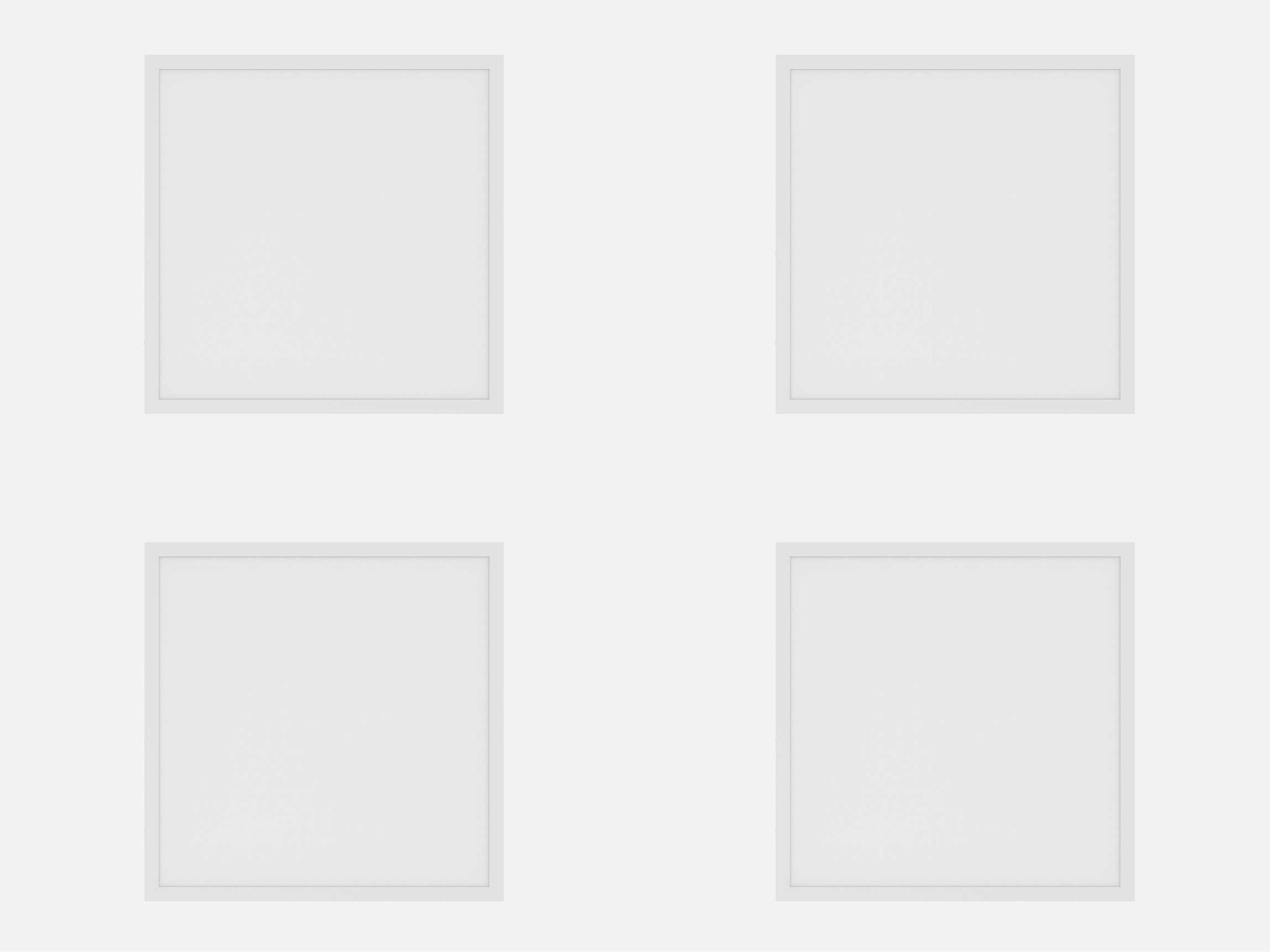 White Recessed Light Set of 4