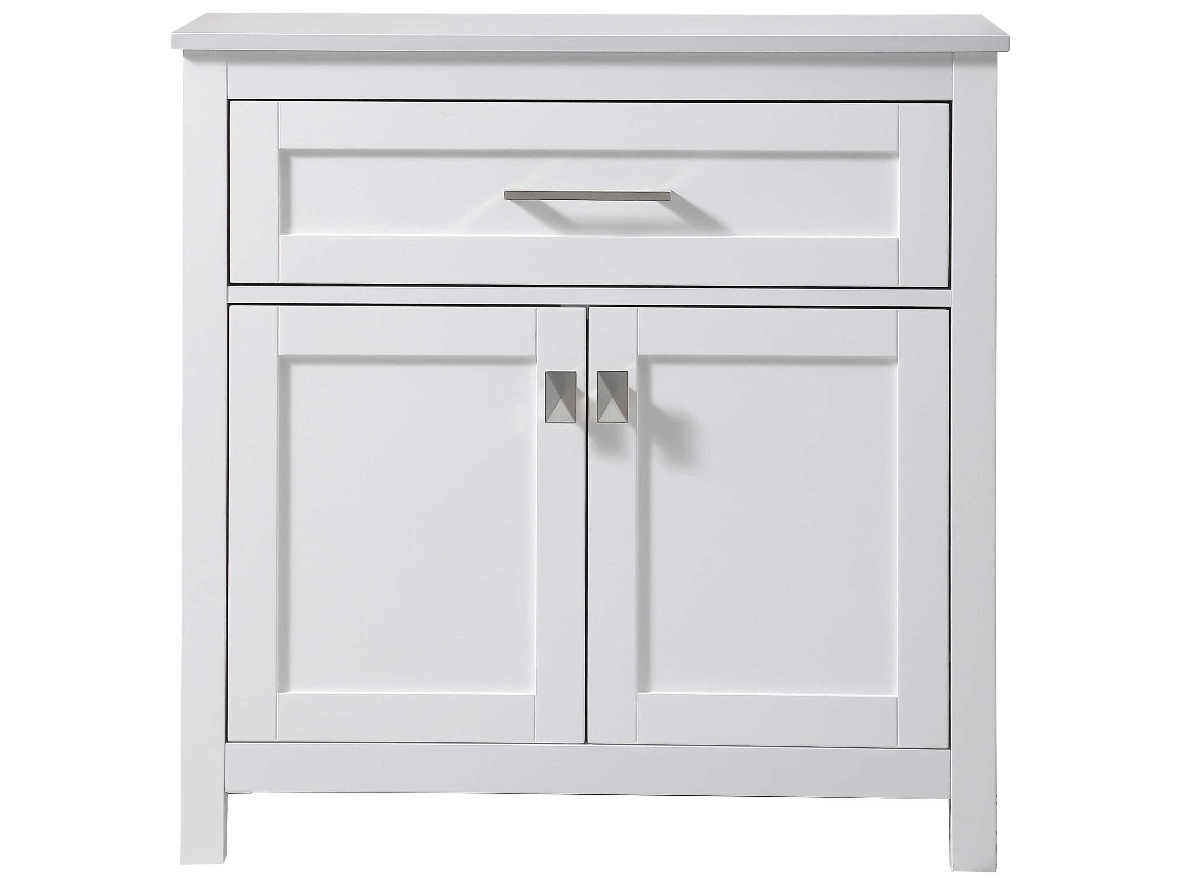 Adian White Bathroom Storage