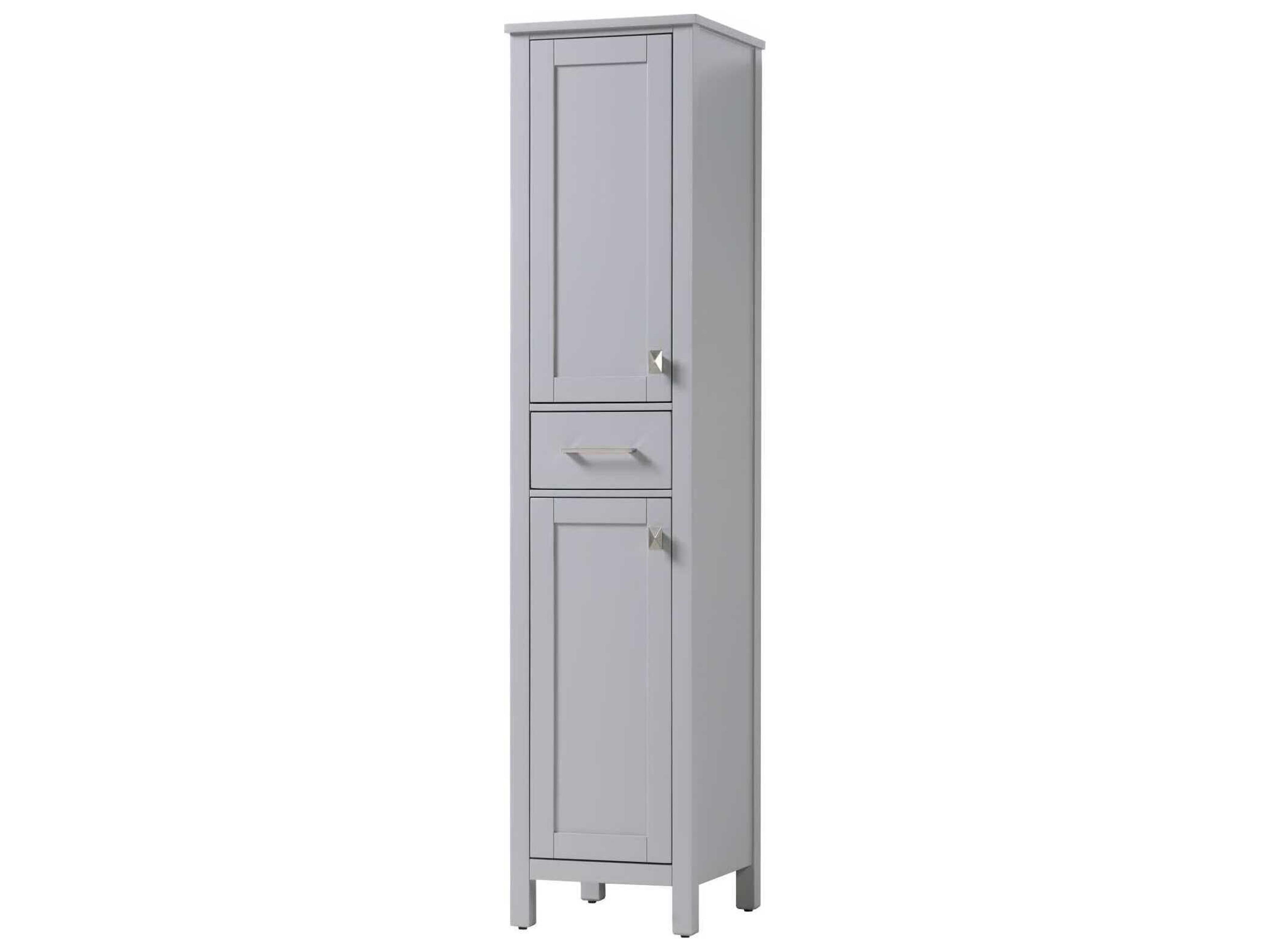 Elegant Lighting Irene Grey Rubberwood Bath Storage Cabinet