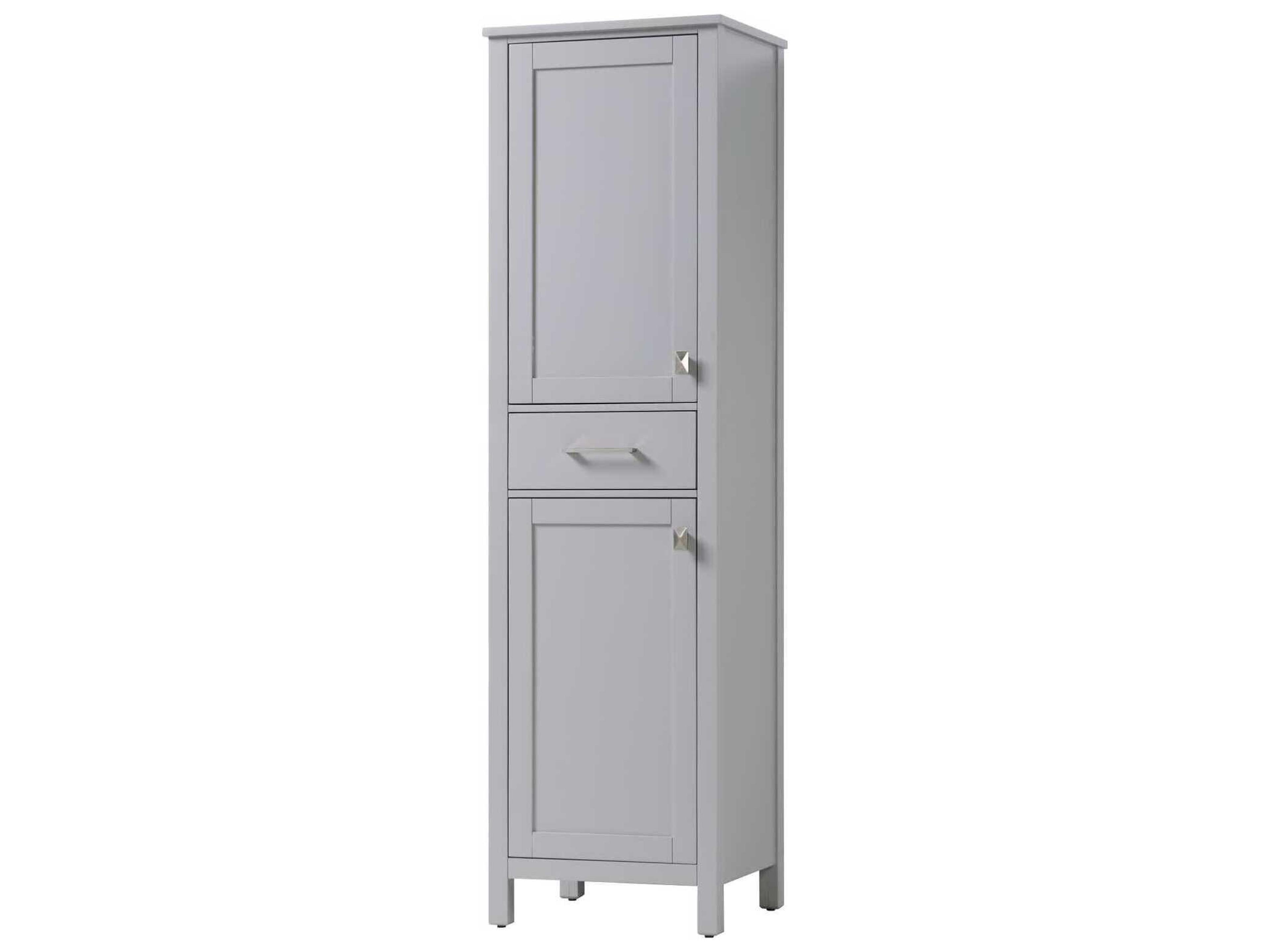 Elegant Lighting Irene Grey Rubberwood Bath Storage Cabinet