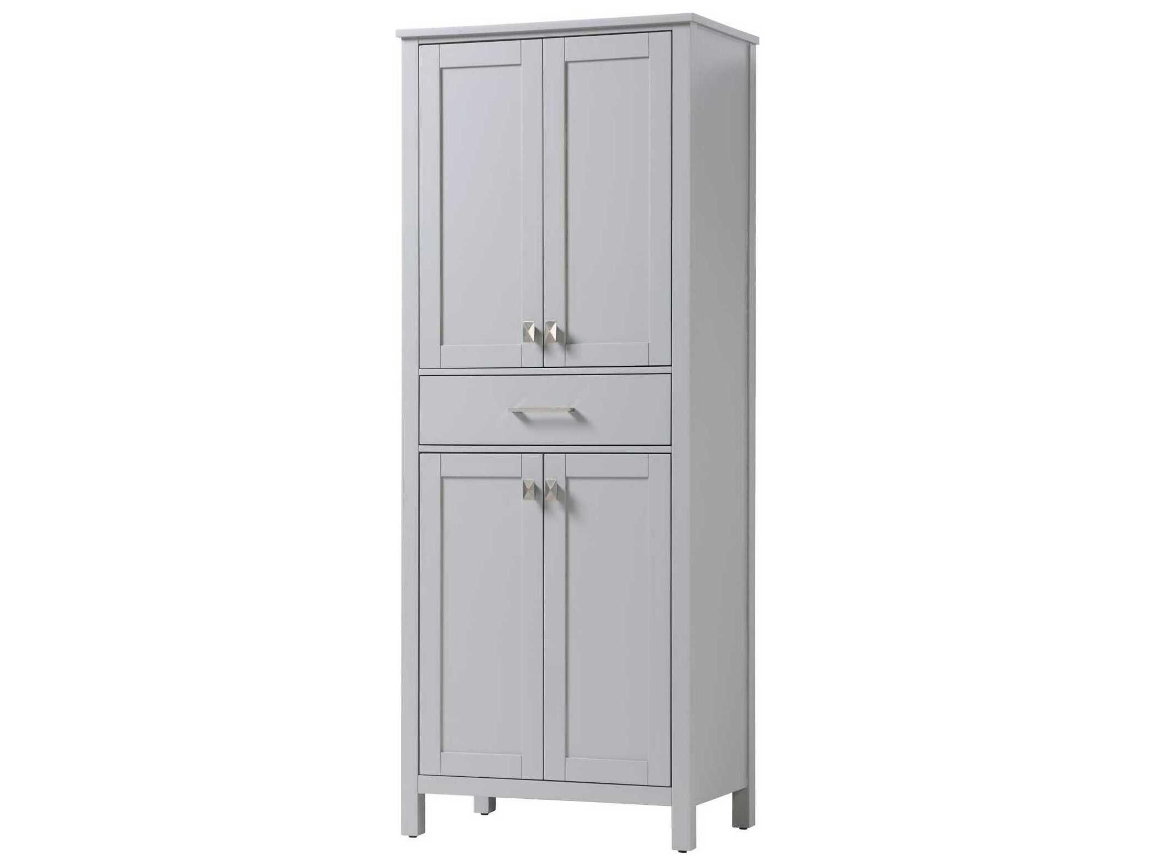 Elegant Lighting Irene Grey Rubberwood Bath Storage Cabinet