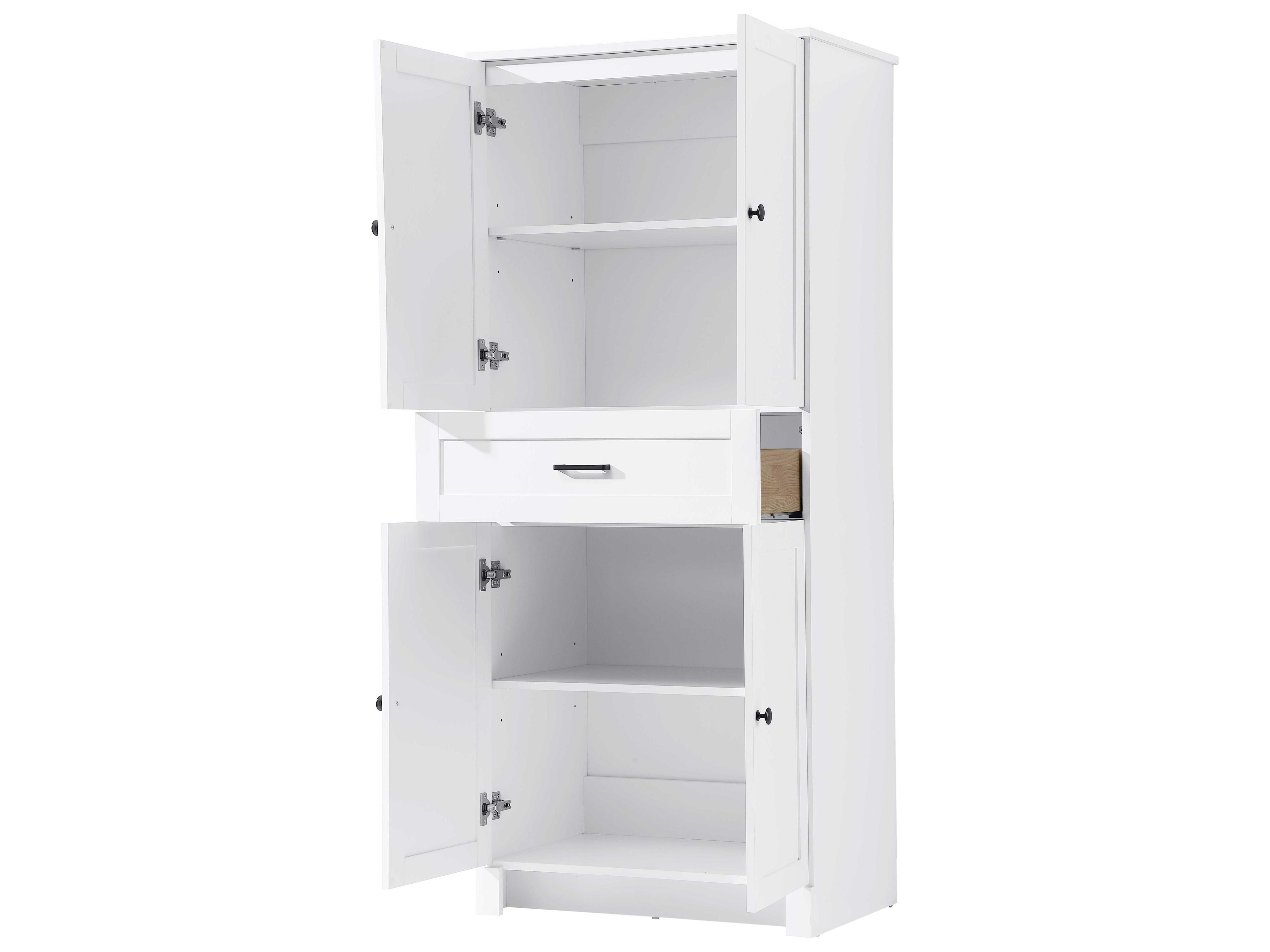 Elegant Lighting Soma White Bath Storage Cabinet