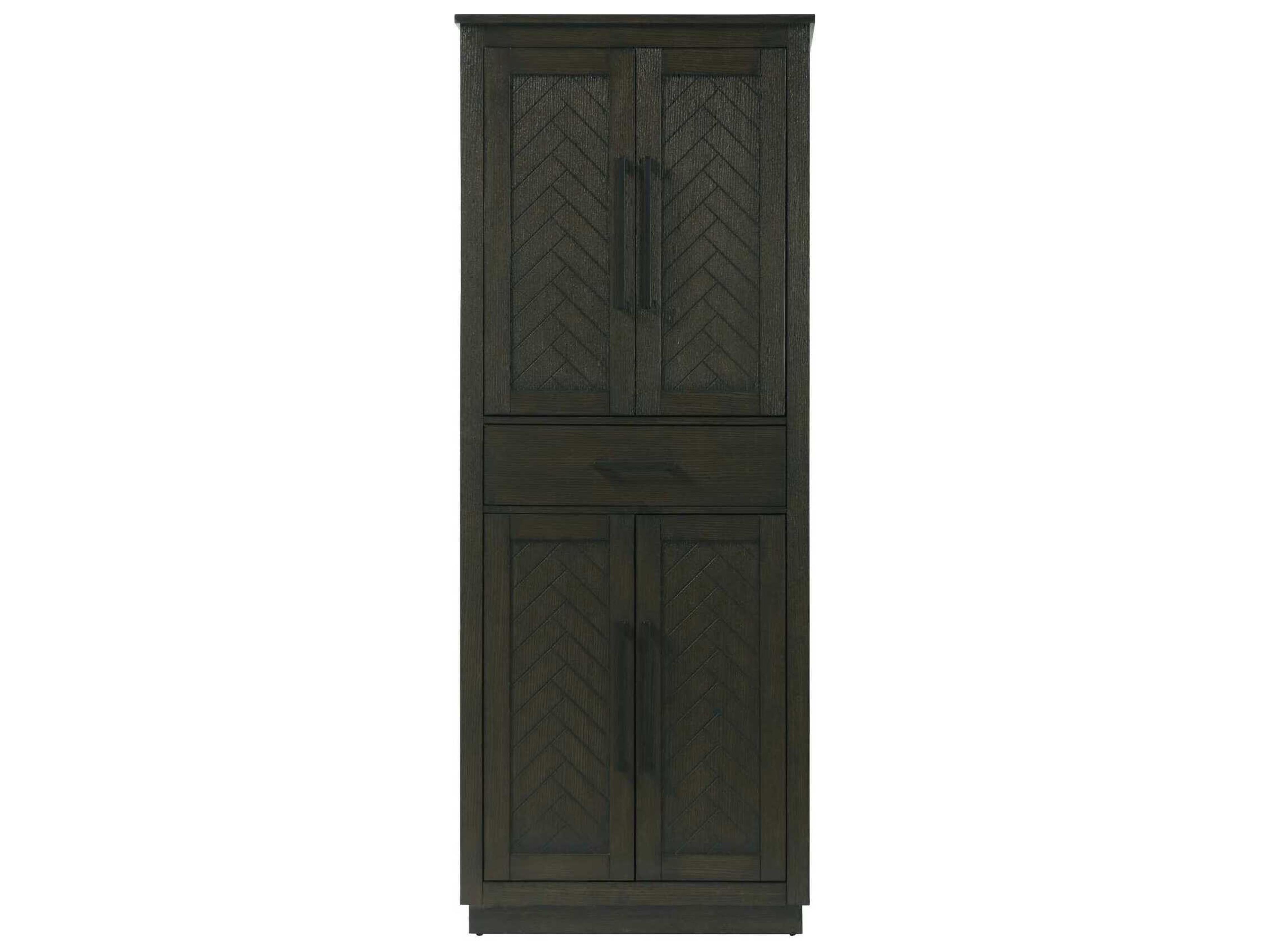 Chase Chocolate Oak Brown Rubberwood Bath Storage Cabinet