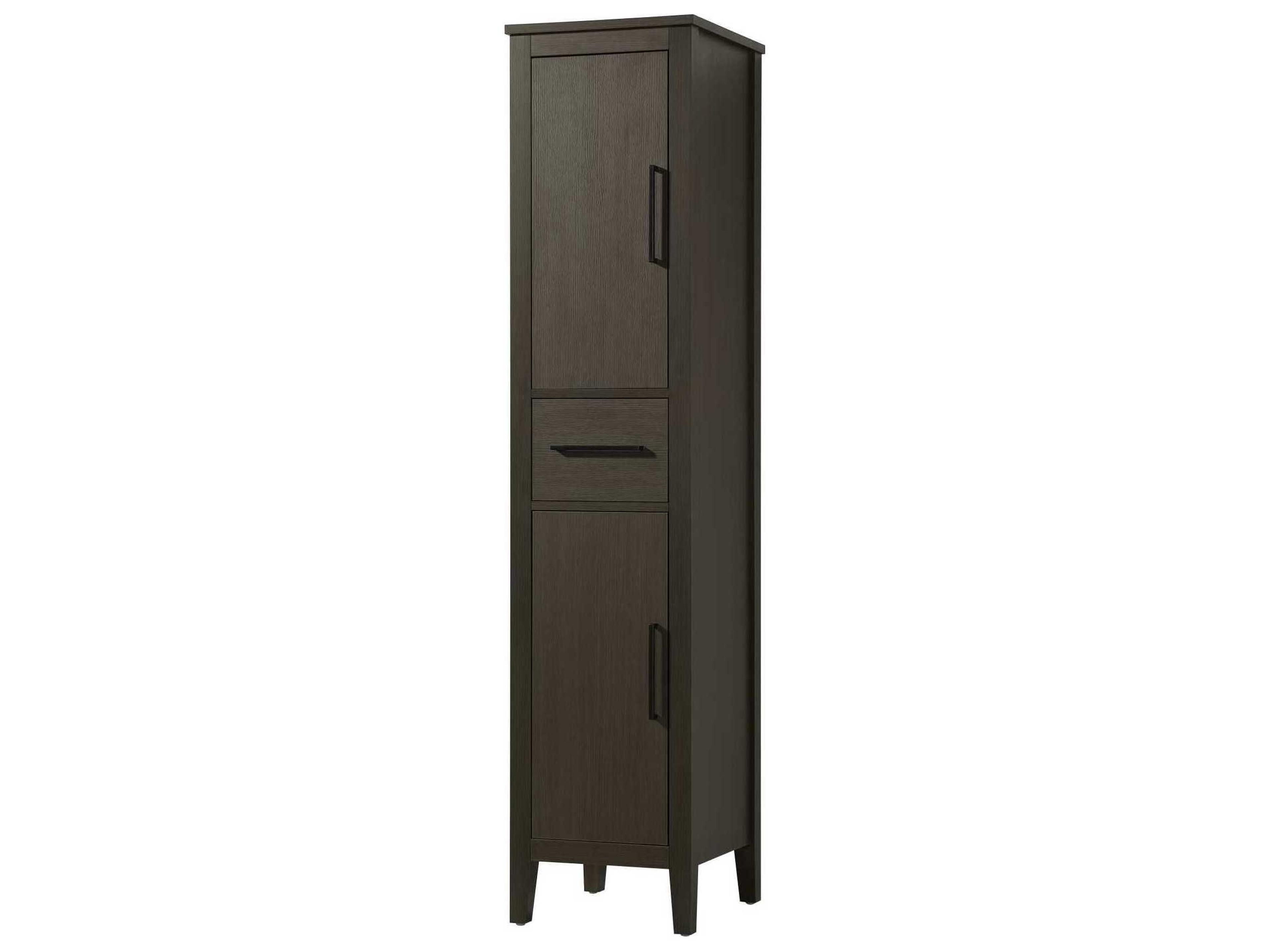 Elegant Lighting Millie Mocha Brown Rubberwood Bath Storage Cabinet