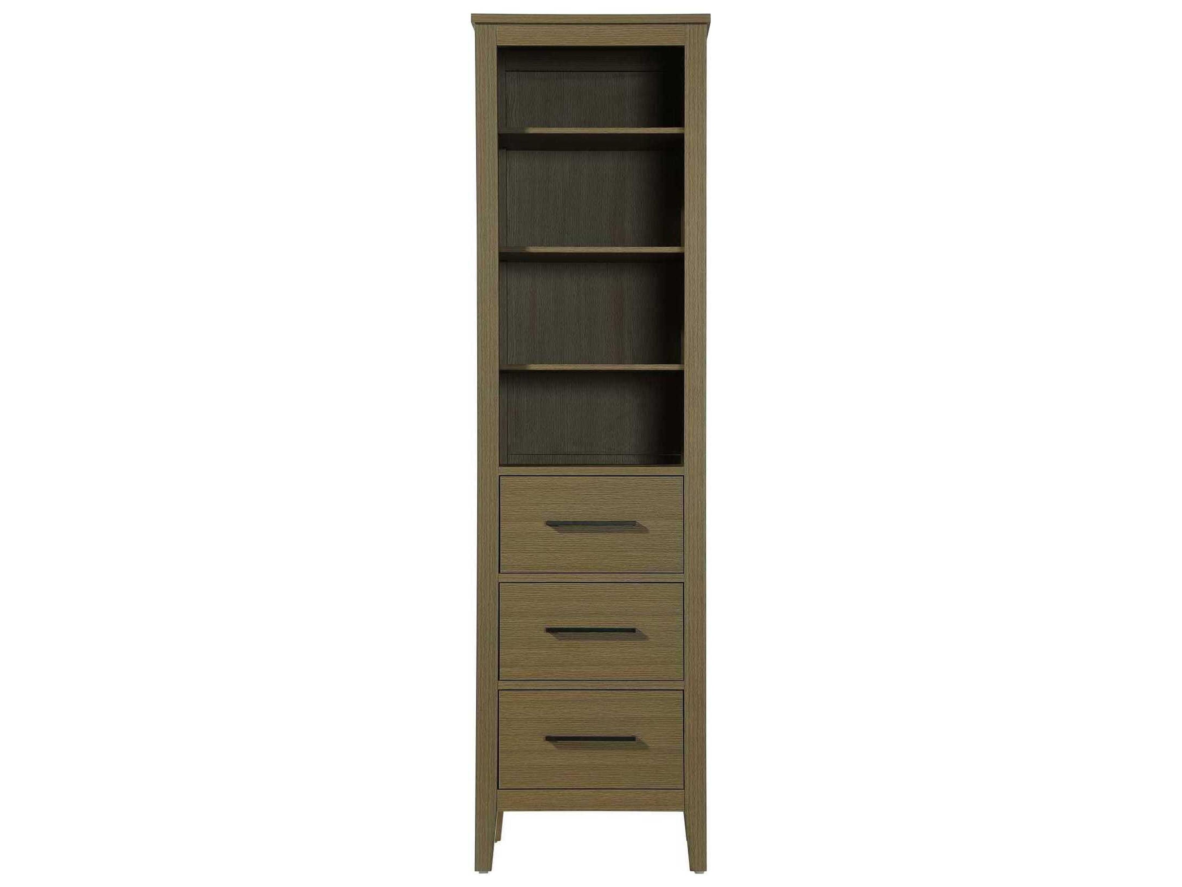 Millie Chestnut Brown Rubberwood Open Shelving Bath Storage Cabinet
