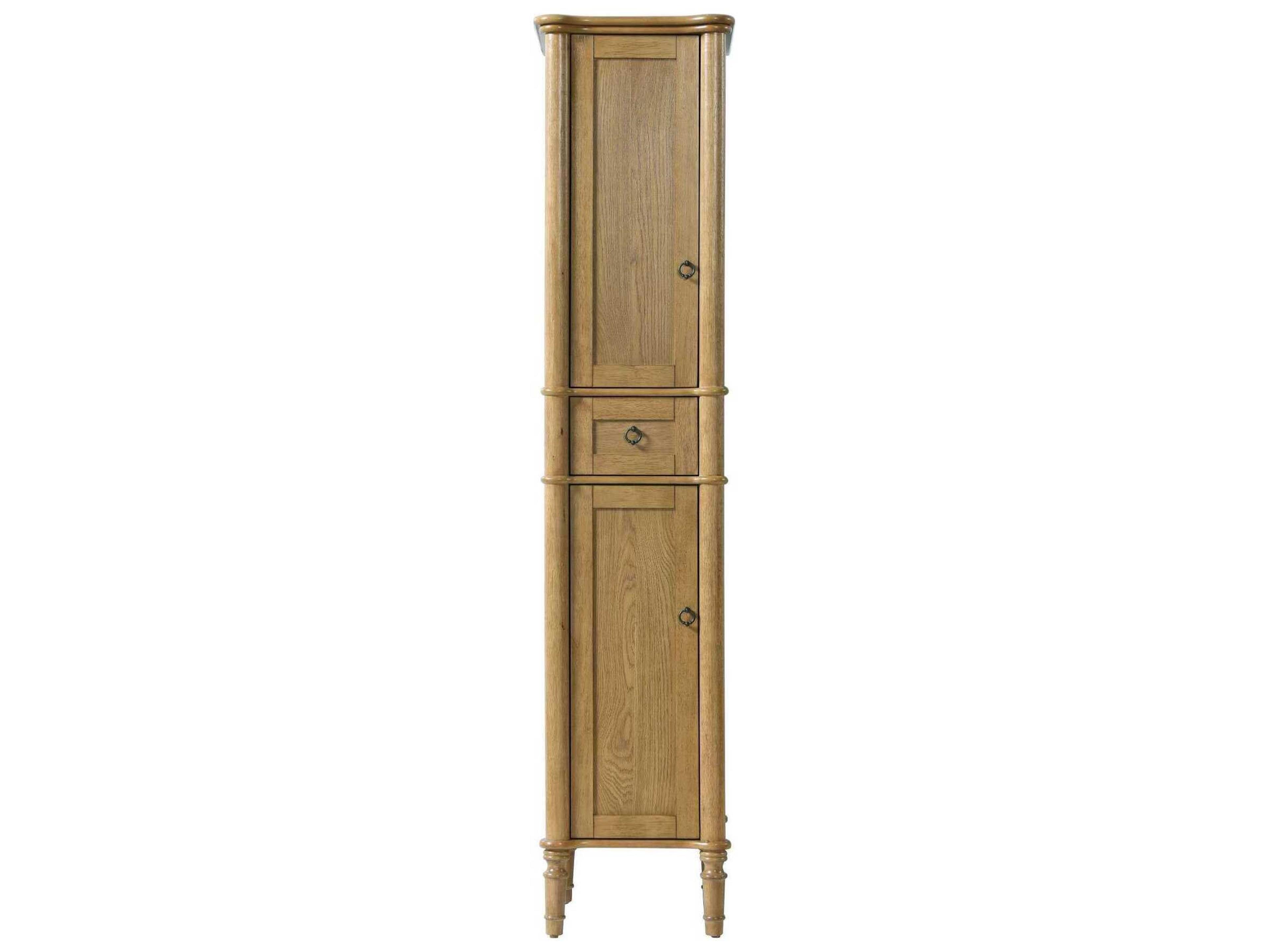 Elegant Lighting Issac Honey Teak Natural Rubberwood Bath Storage Cabinet