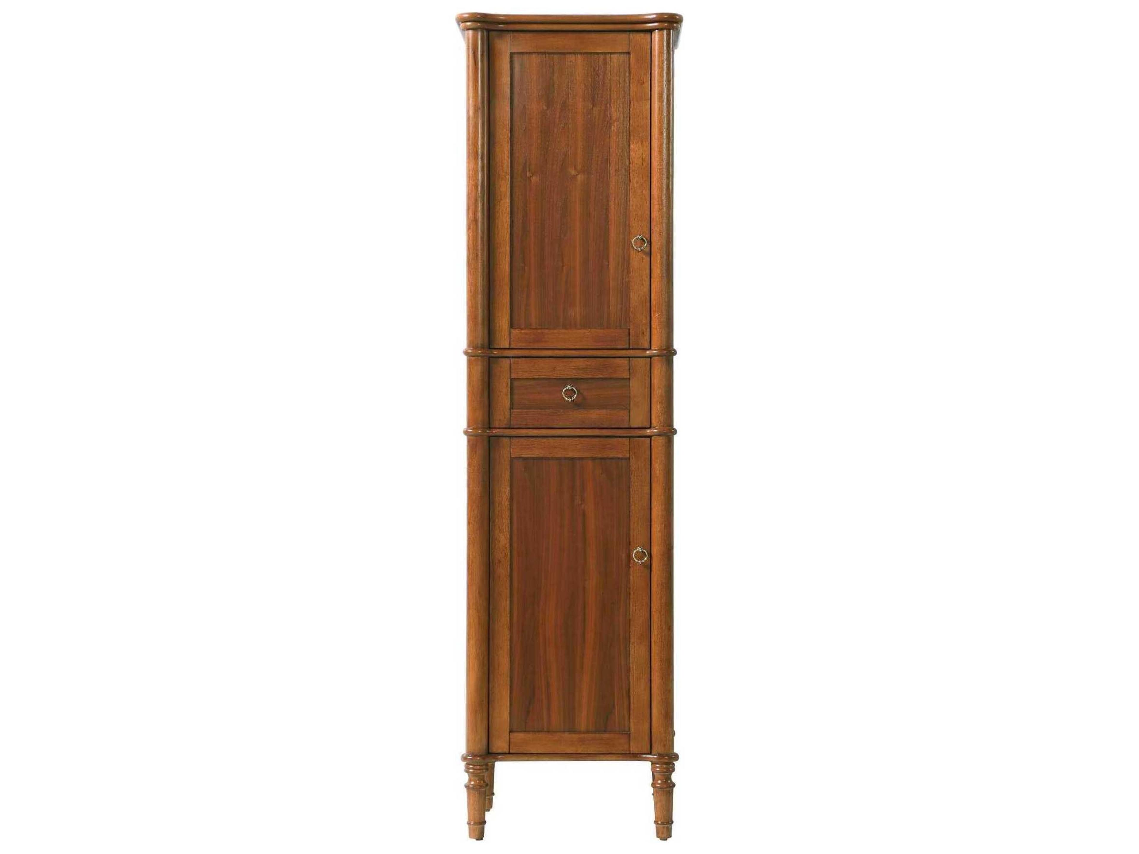 Elegant Lighting Issac Brandy Walnut Brown Rubberwood Bath Storage Cabinet