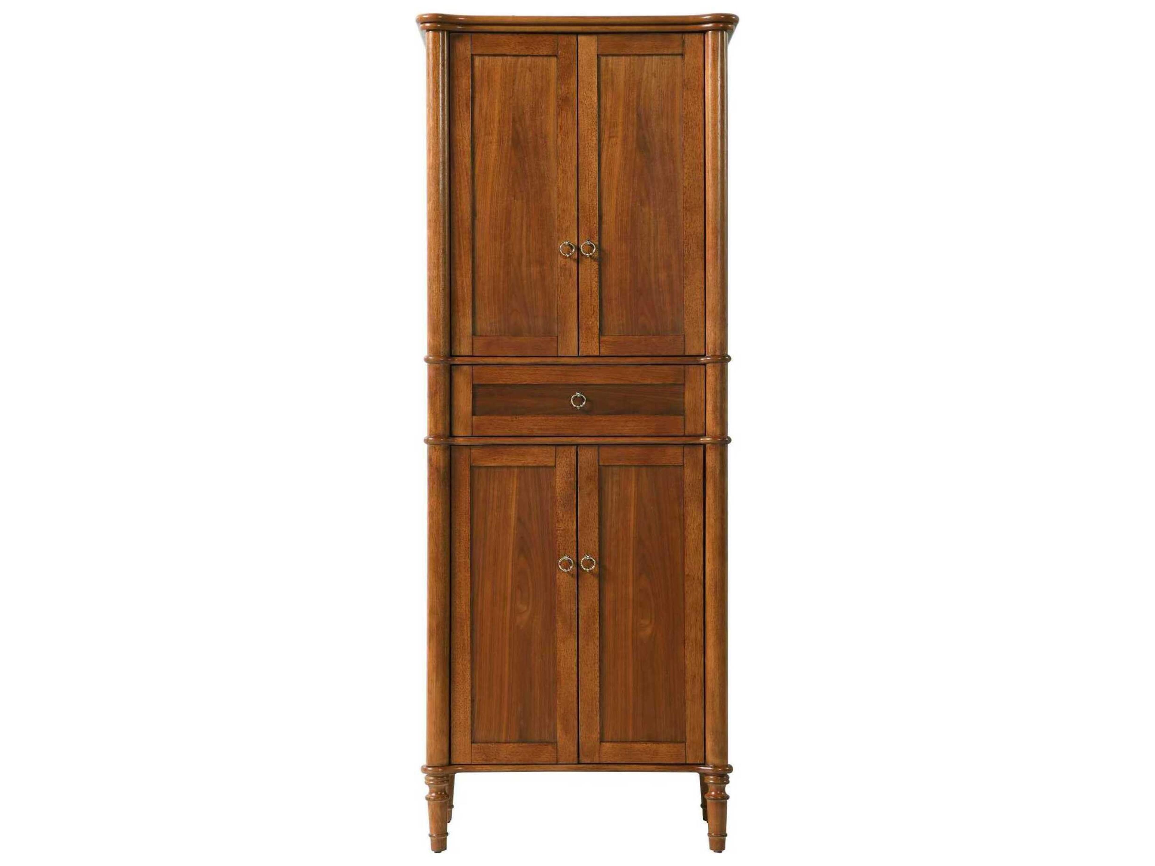 Elegant Lighting Issac Brandy Walnut Brown Rubberwood Bath Storage Cabinet
