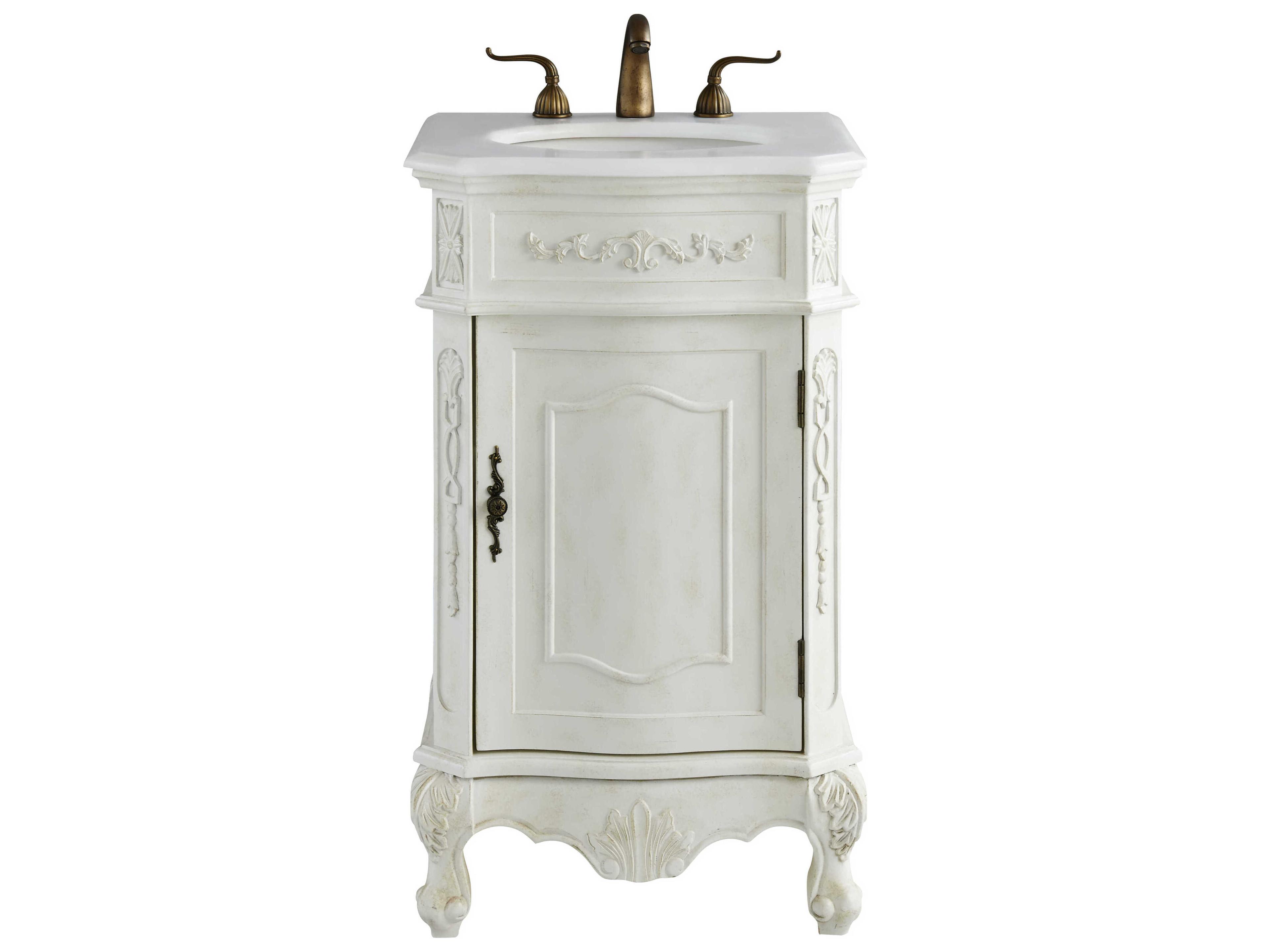 Elegant Lighting Danville Antique White 21" Vanity