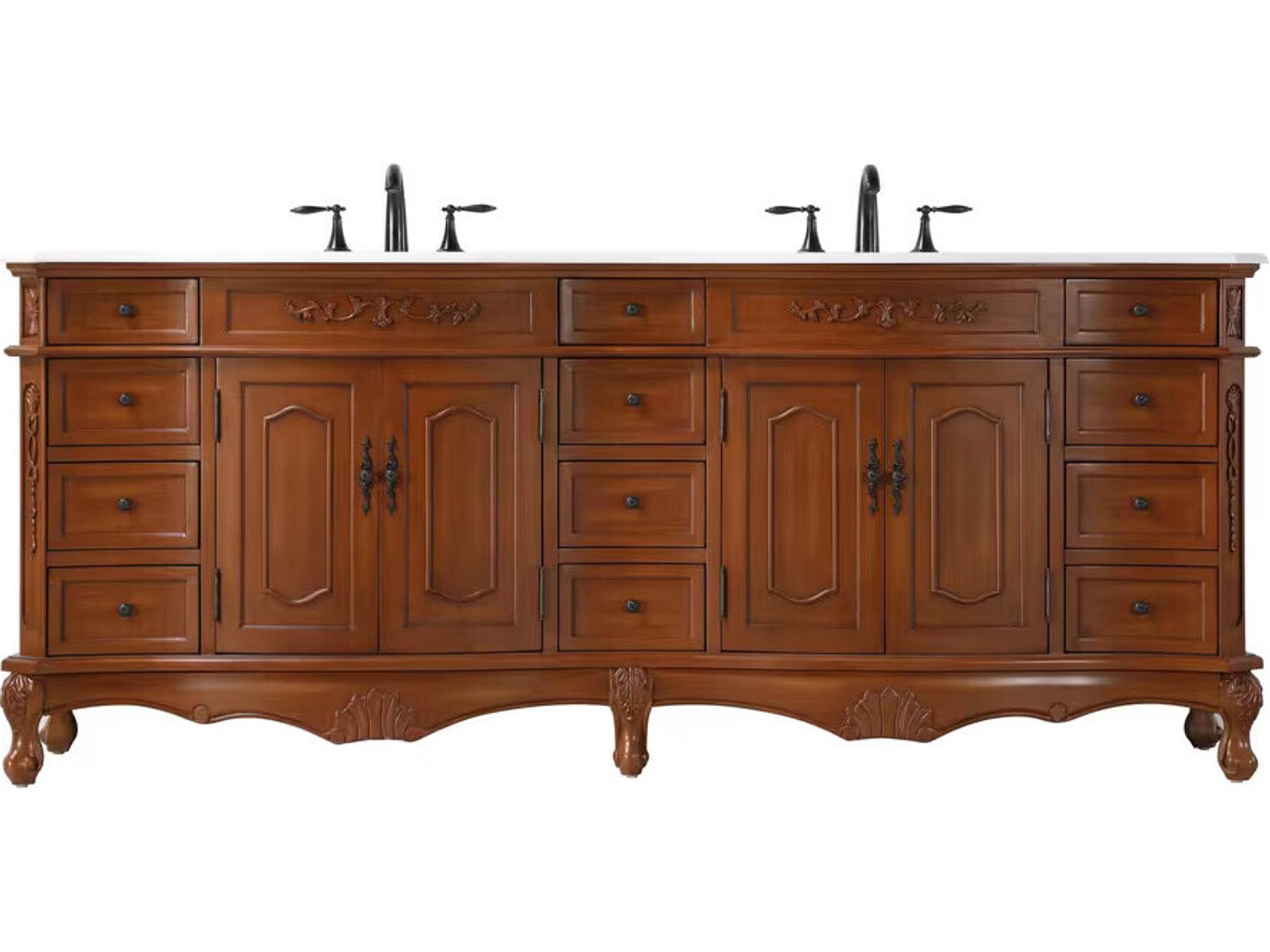Danville 84" Teak Vanity