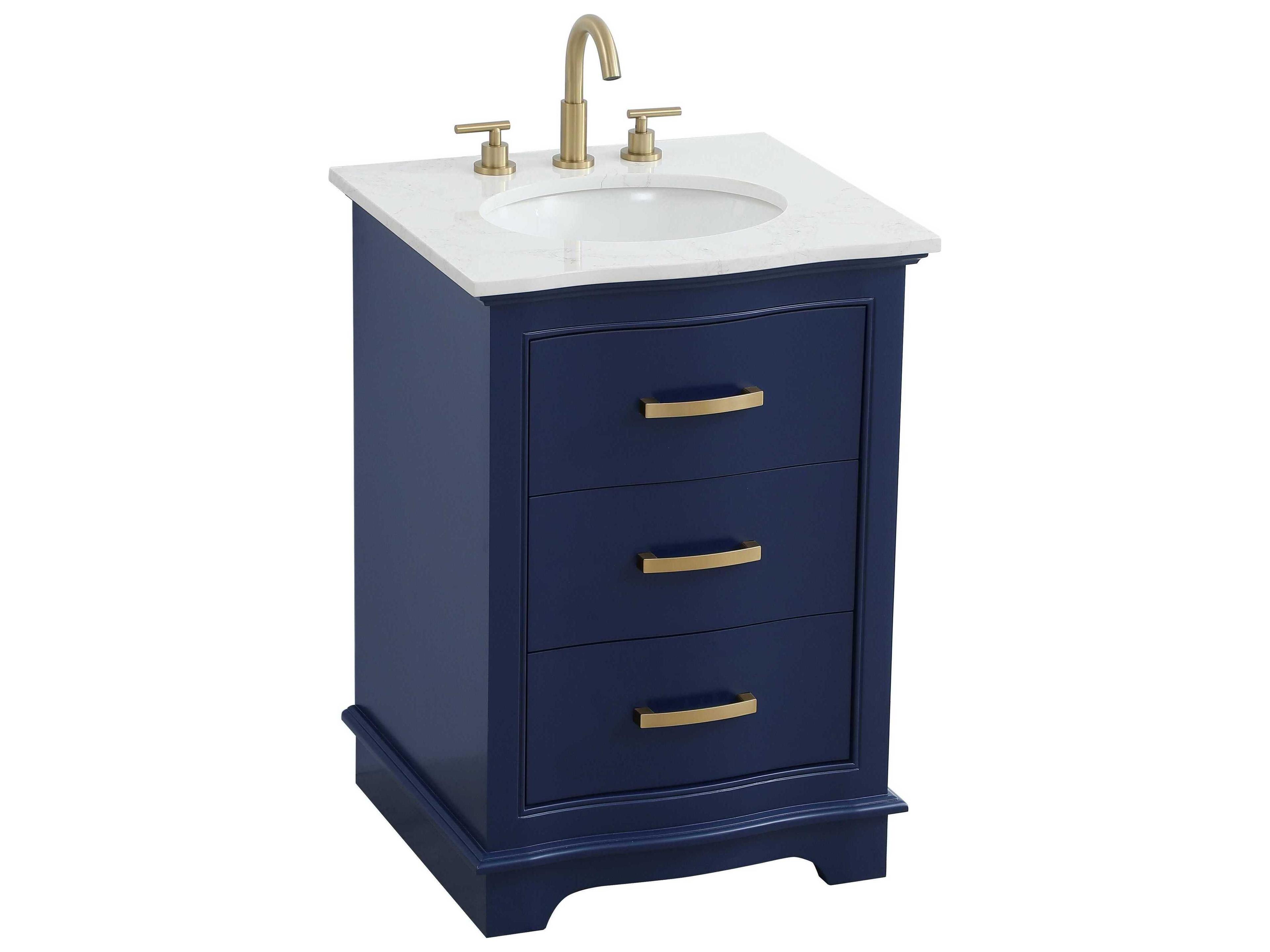 Elegant Lighting Knox Blue 24" Vanity