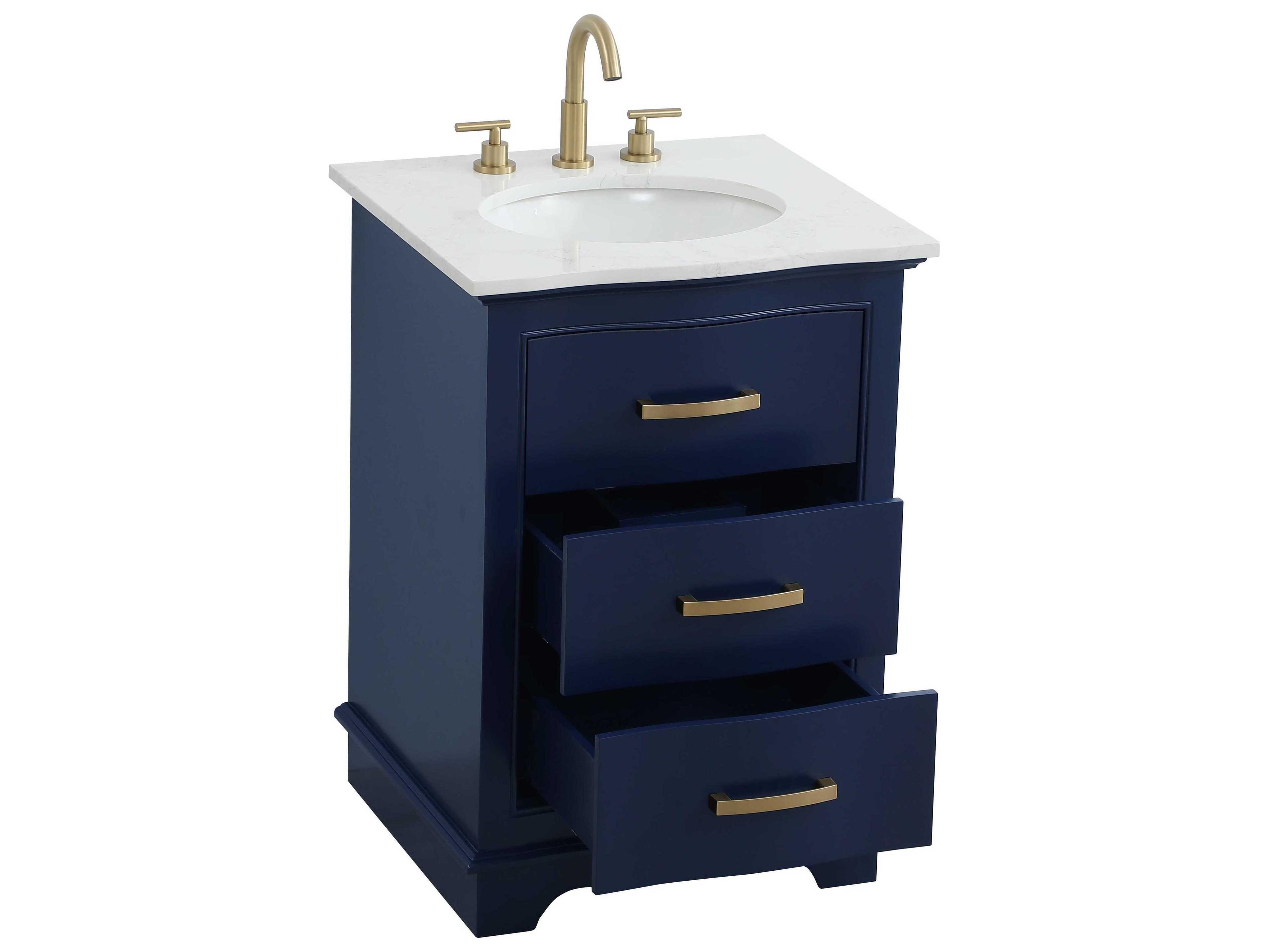 Elegant Lighting Knox Blue 24" Vanity