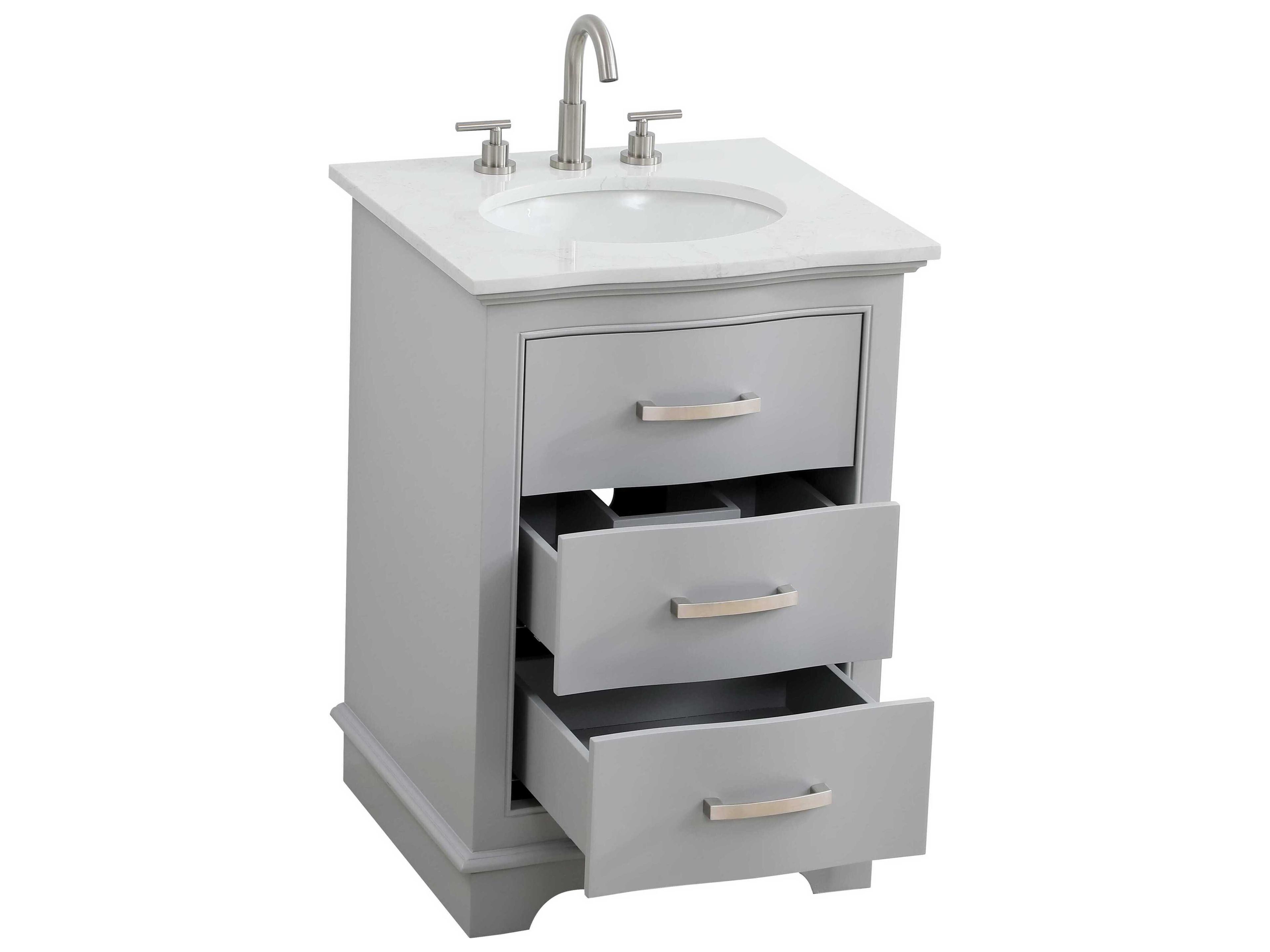Elegant Lighting Knox Grey 24" Vanity