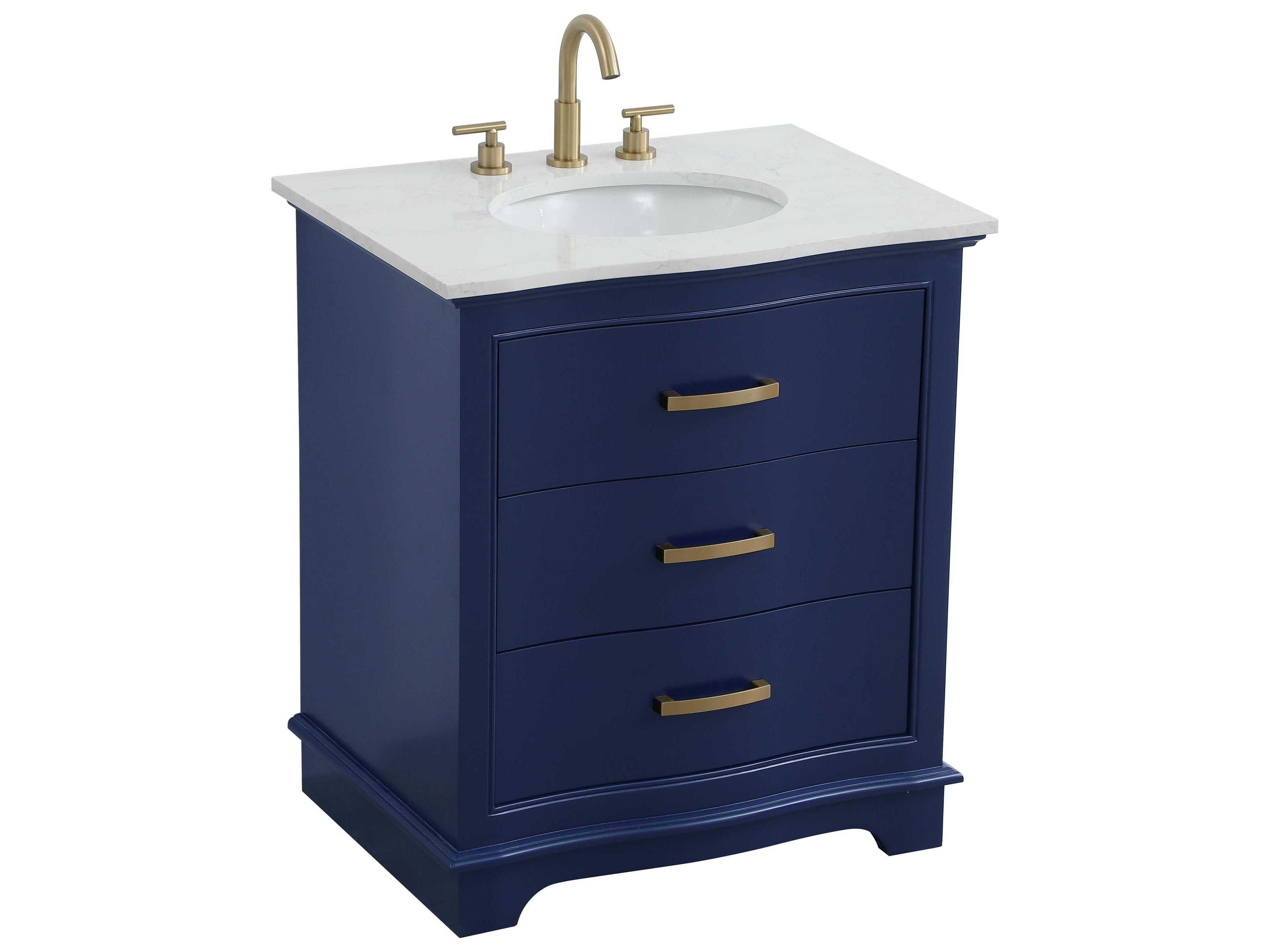 Elegant Lighting Knox Blue 30" Vanity