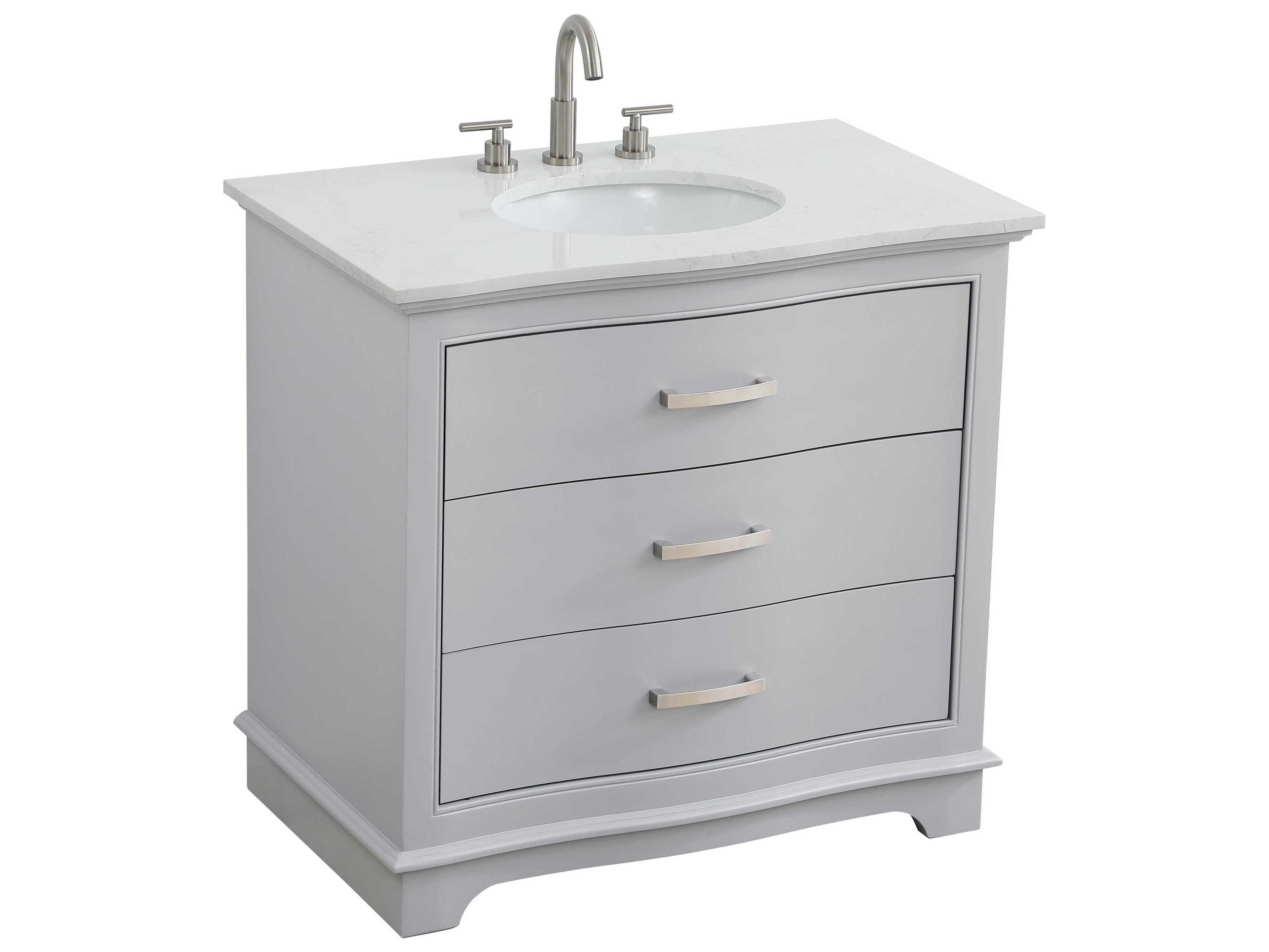 Elegant Lighting Knox Grey 36" Vanity