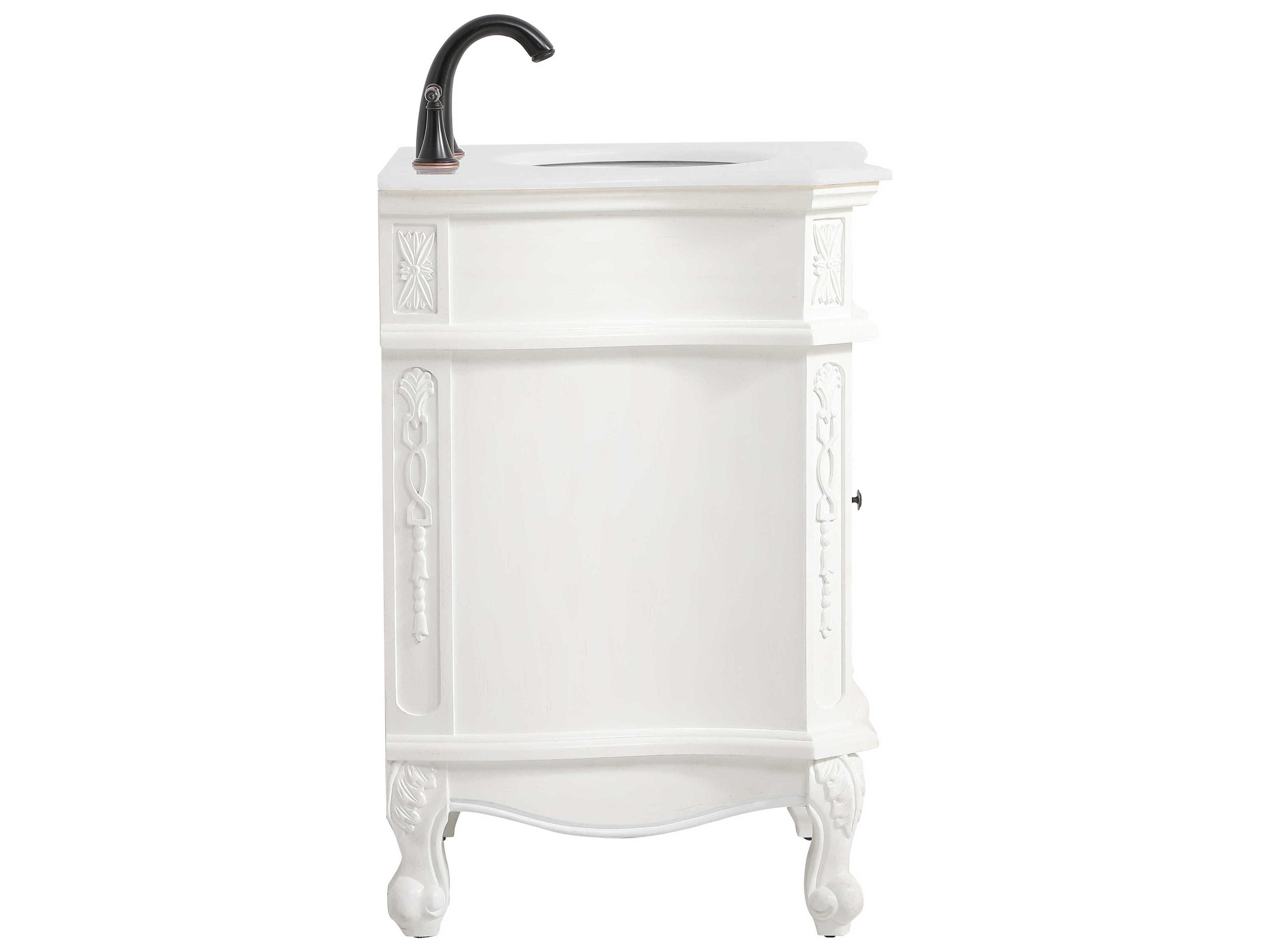 Elegant Lighting Berkshire Antique White 24" Vanity