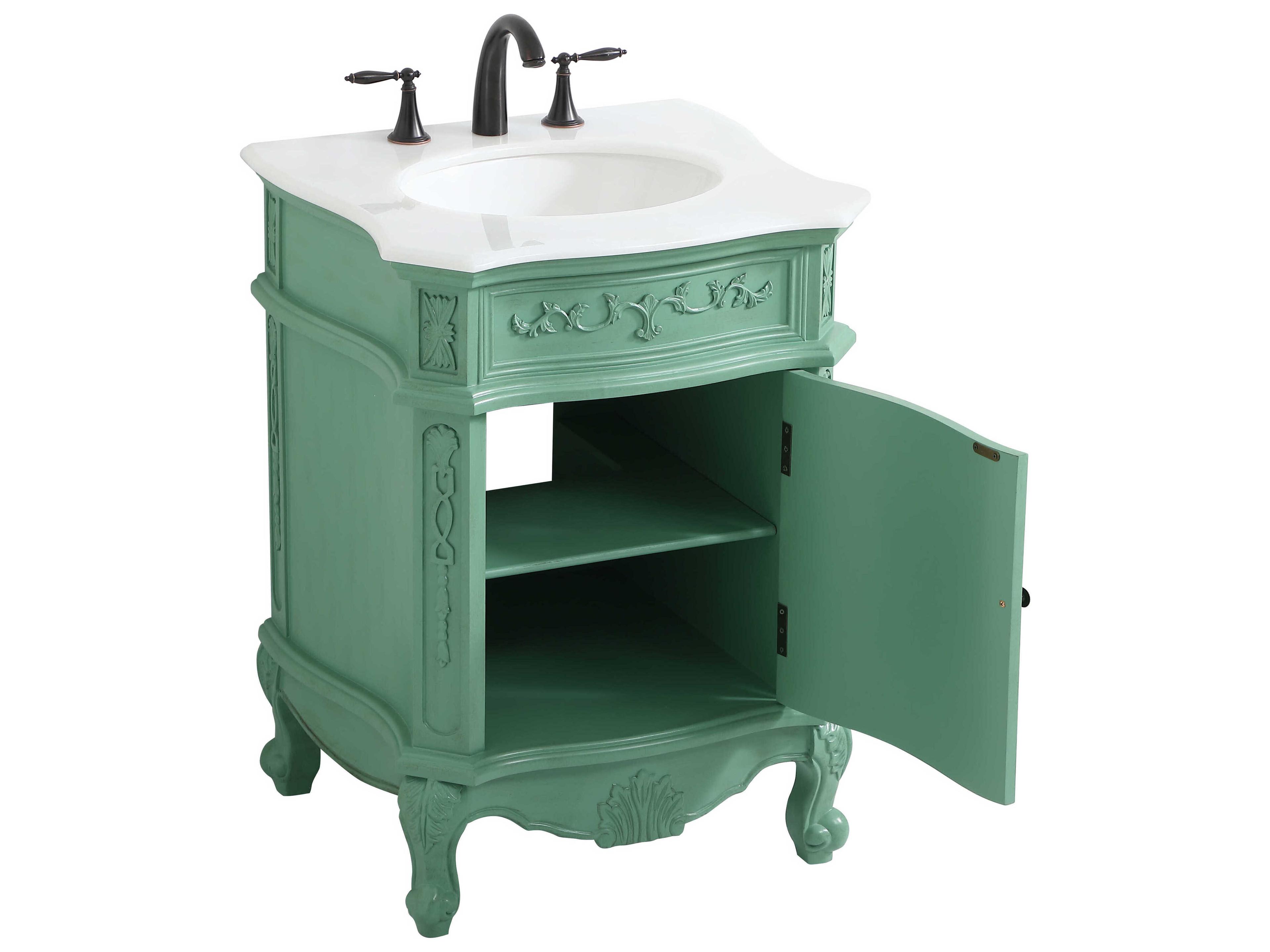 Elegant Lighting Berkshire Vintage Mint 24" Vanity