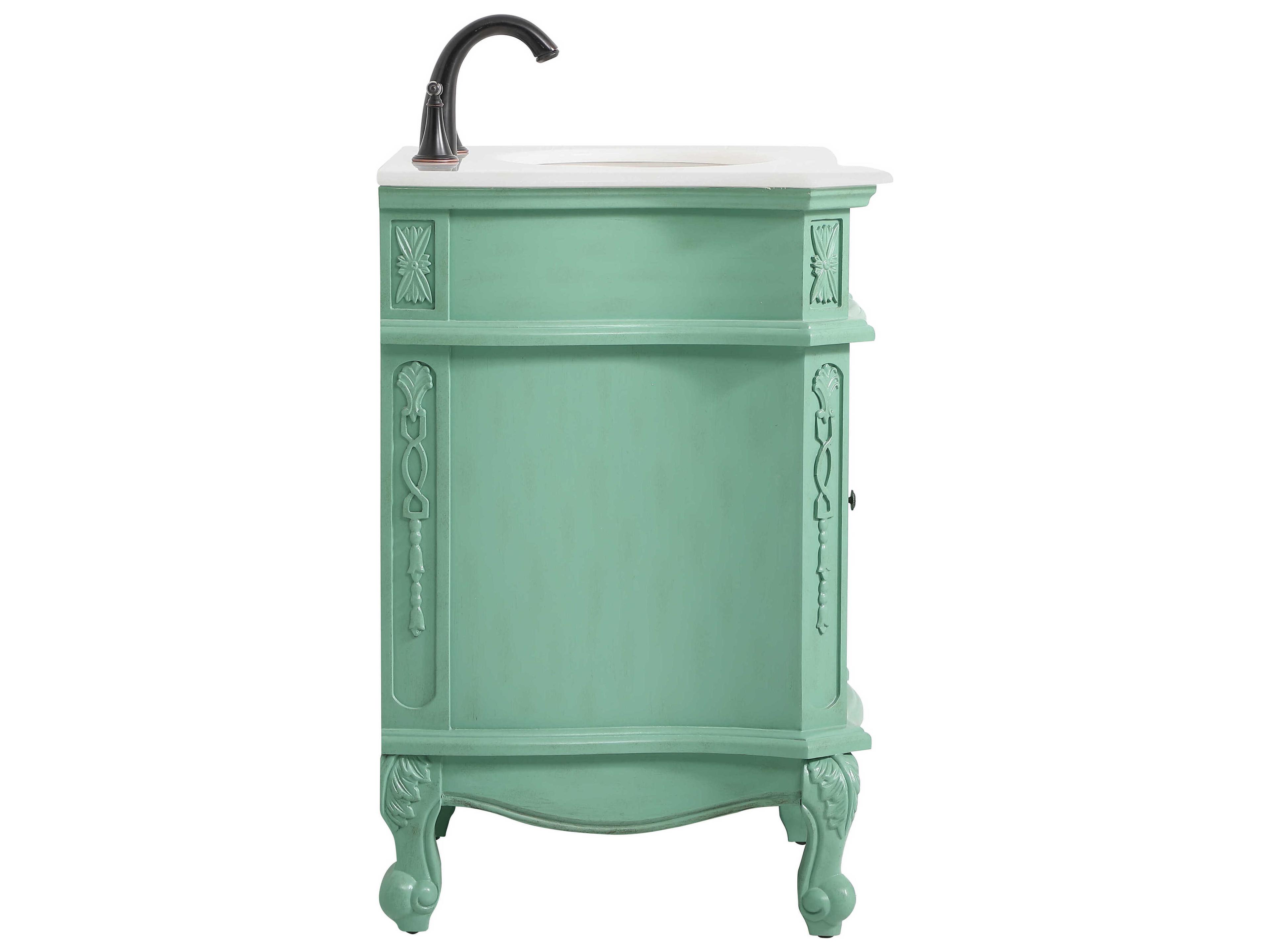 Elegant Lighting Berkshire Vintage Mint 24" Vanity