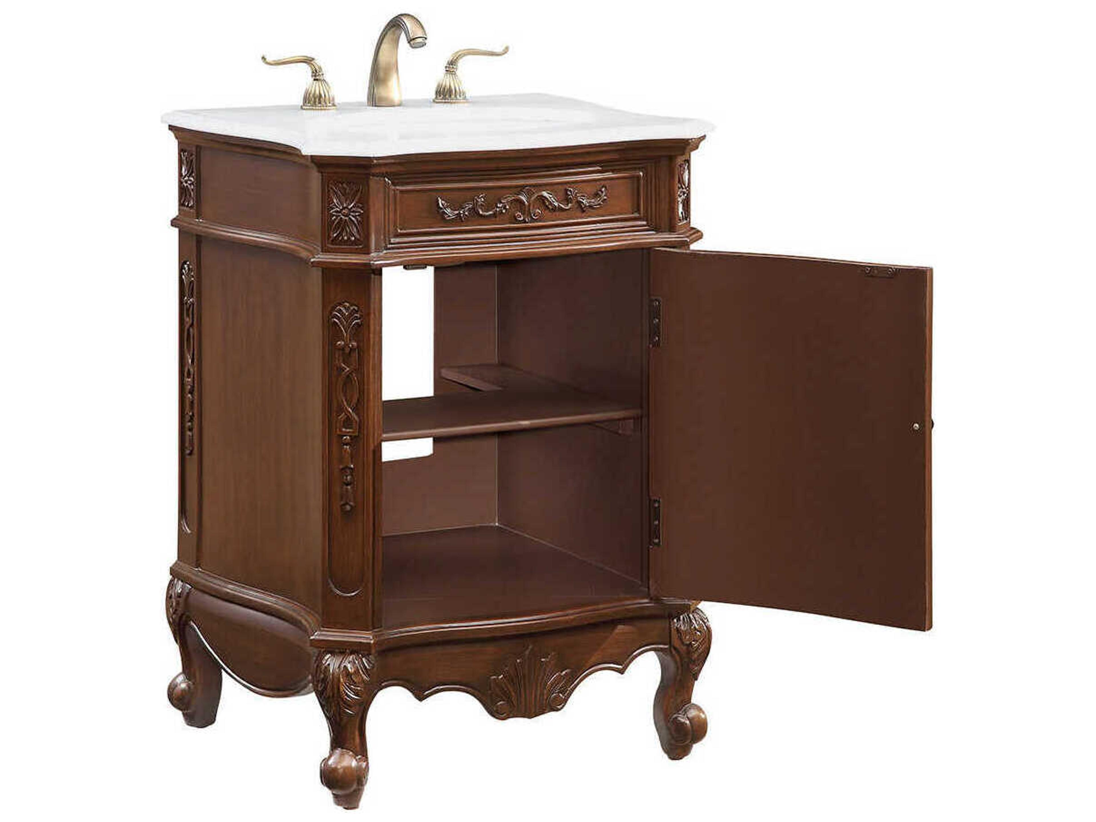 Elegant Lighting Berkshire Brown 24" Vanity