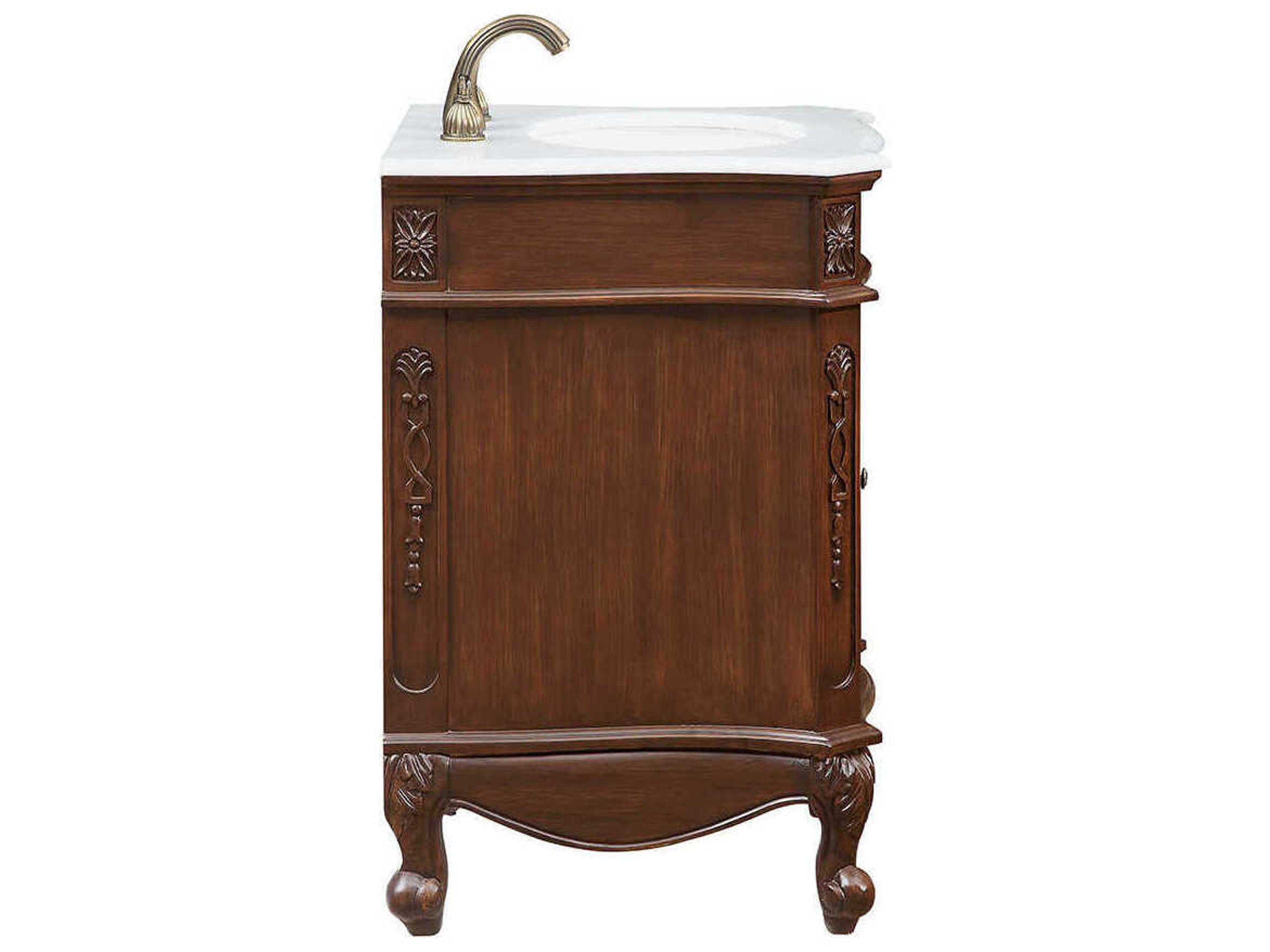 Elegant Lighting Berkshire Brown 24" Vanity