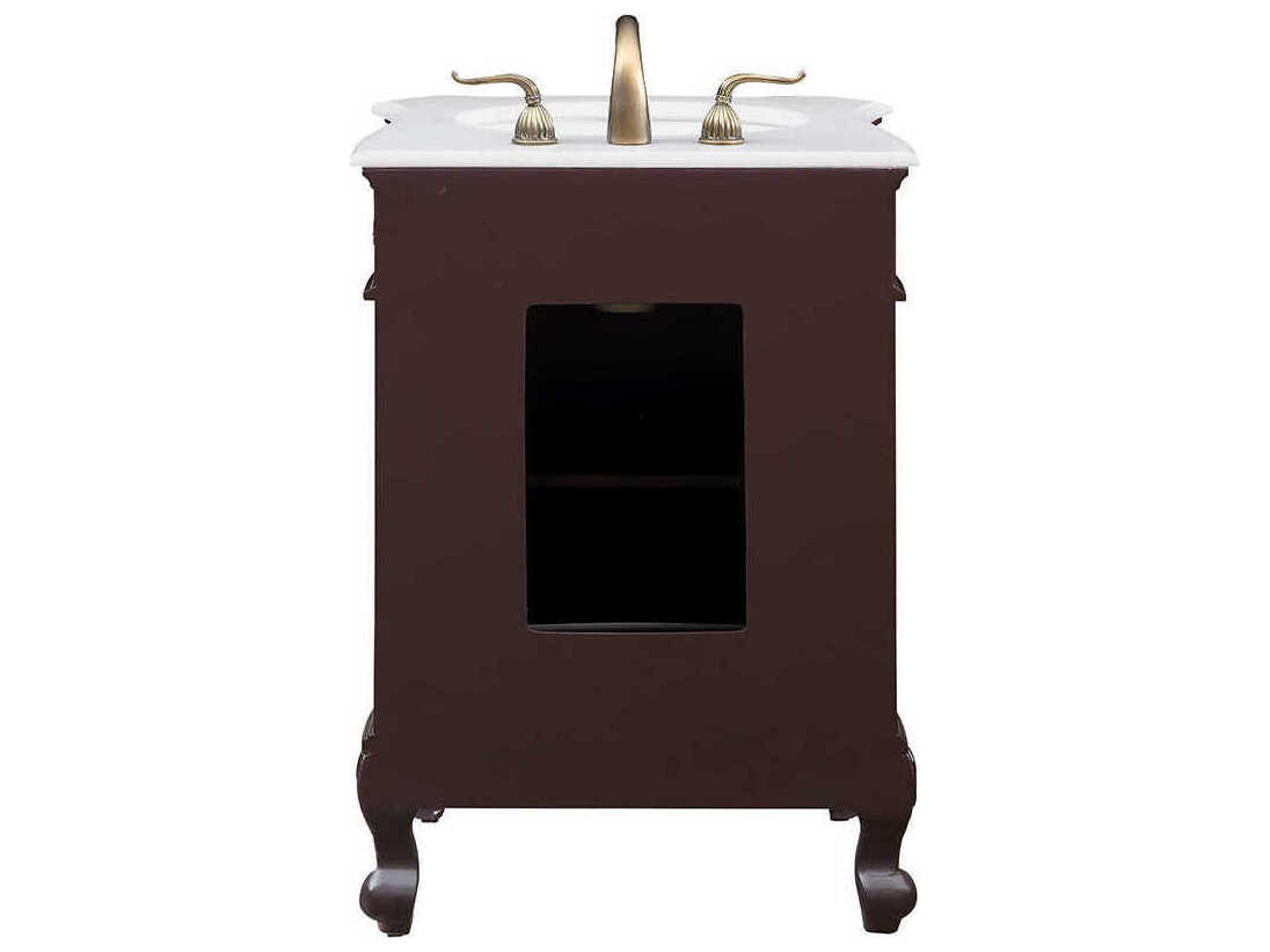 Elegant Lighting Berkshire Brown 24" Vanity