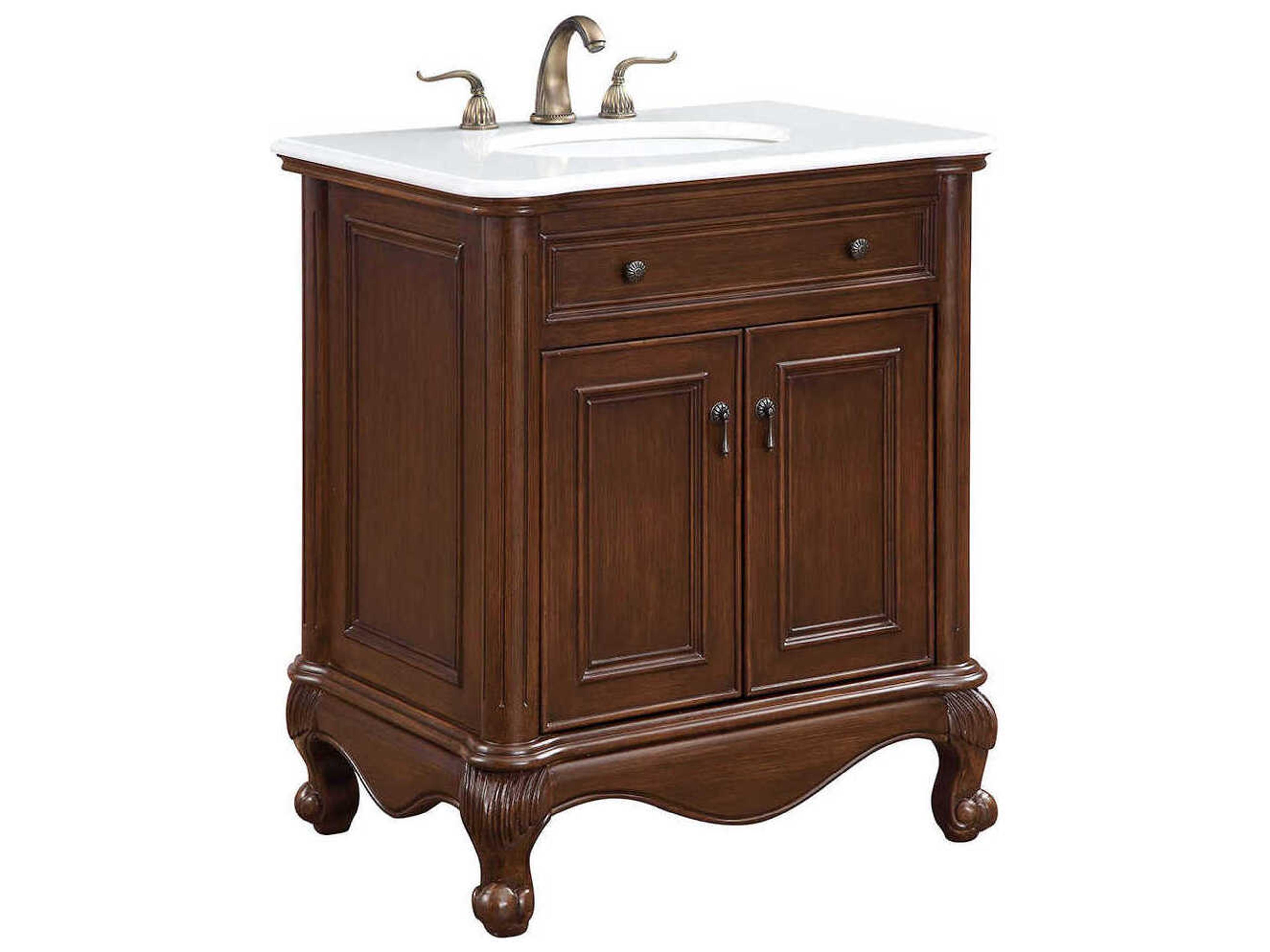 Elegant Lighting Berkshire Brown 30" Vanity