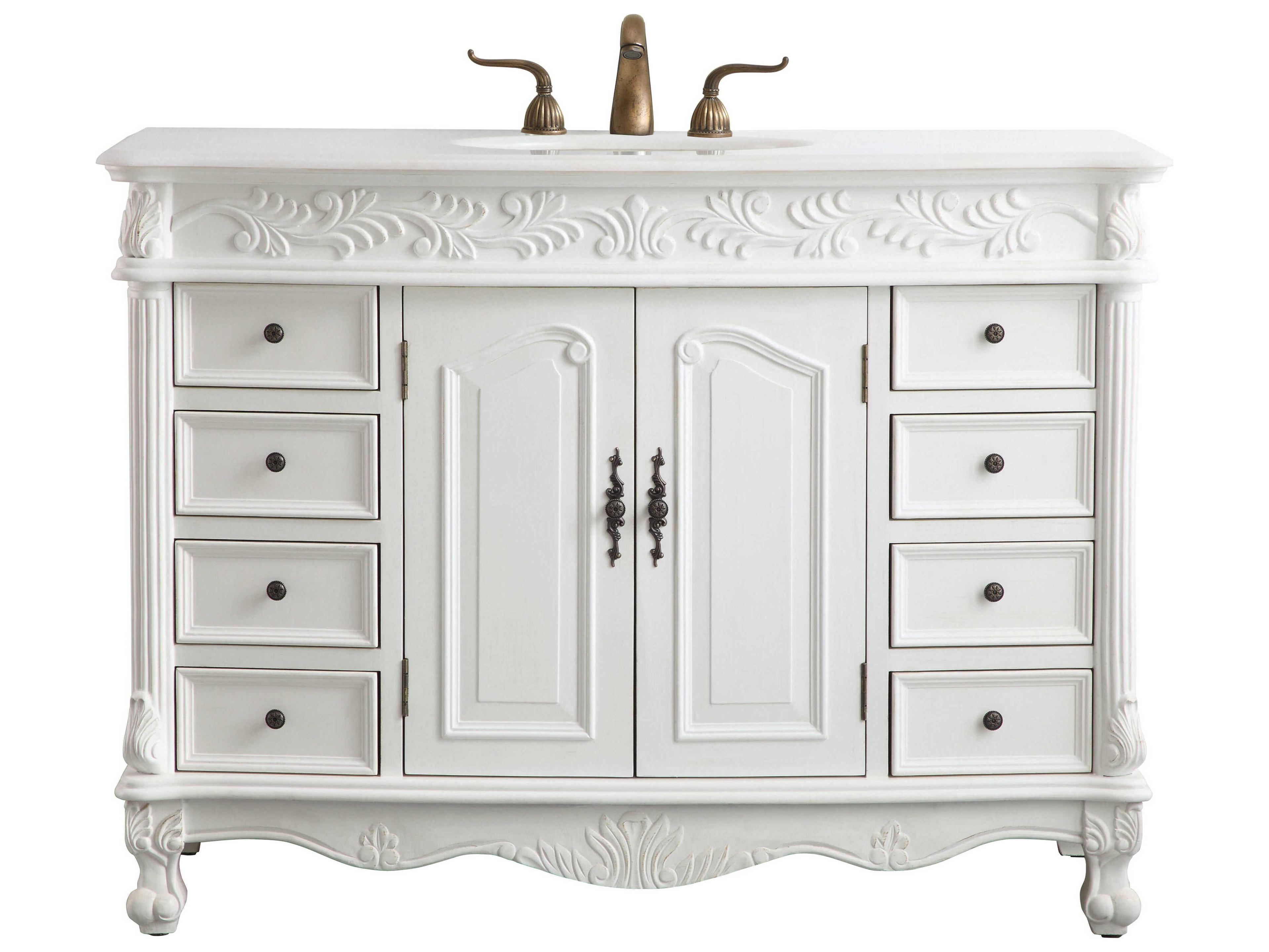 Bordeaux Antique White 48" Vanity