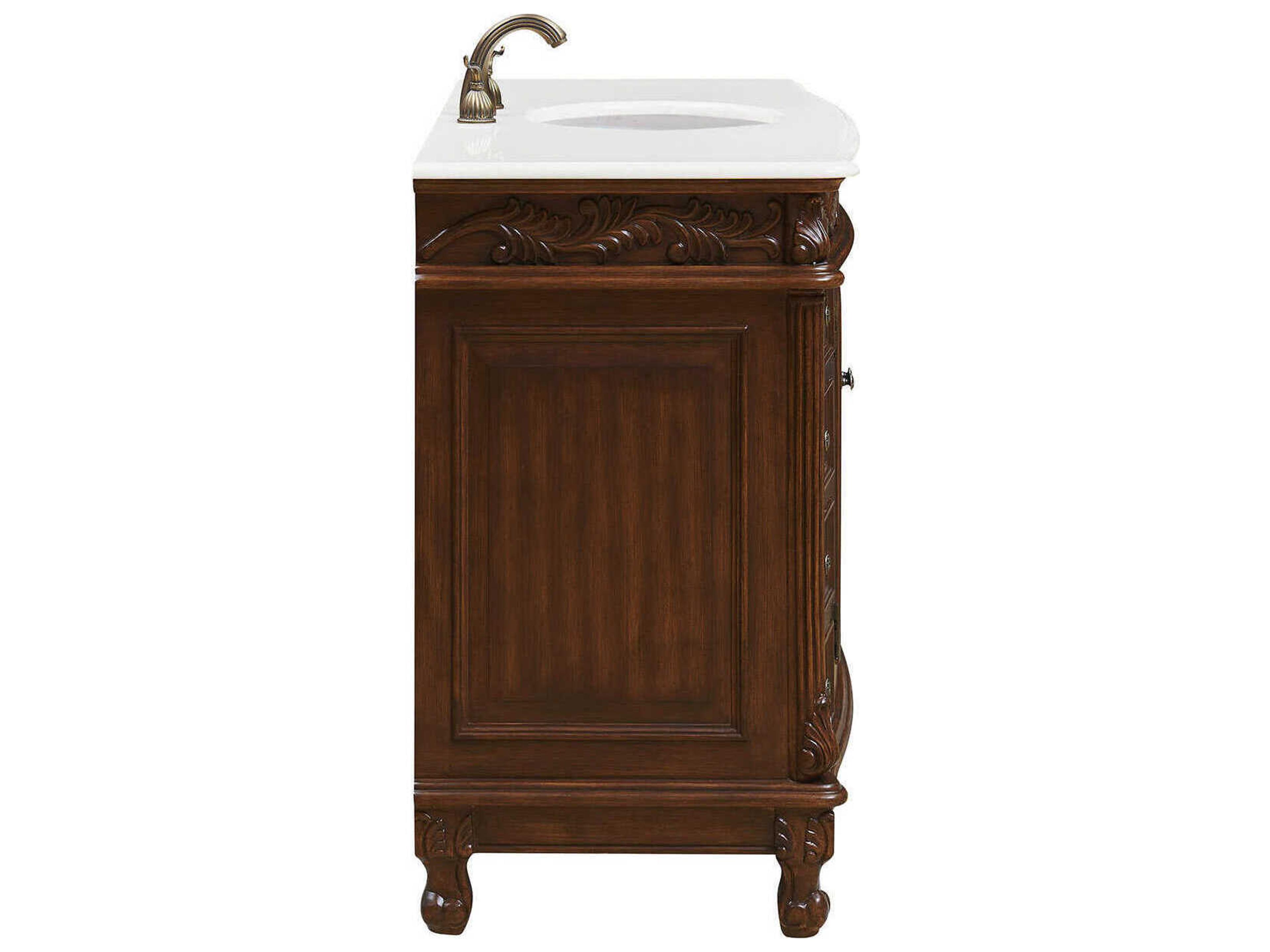 Elegant Lighting Bordeaux Brown 48" Vanity